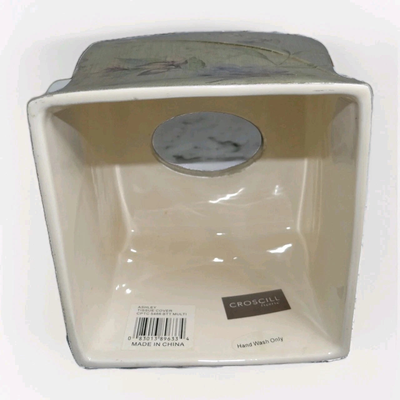 Croscill Home Ashley Silver with Purple Floral Pattern Tissue Cover Box New NWT | eBay