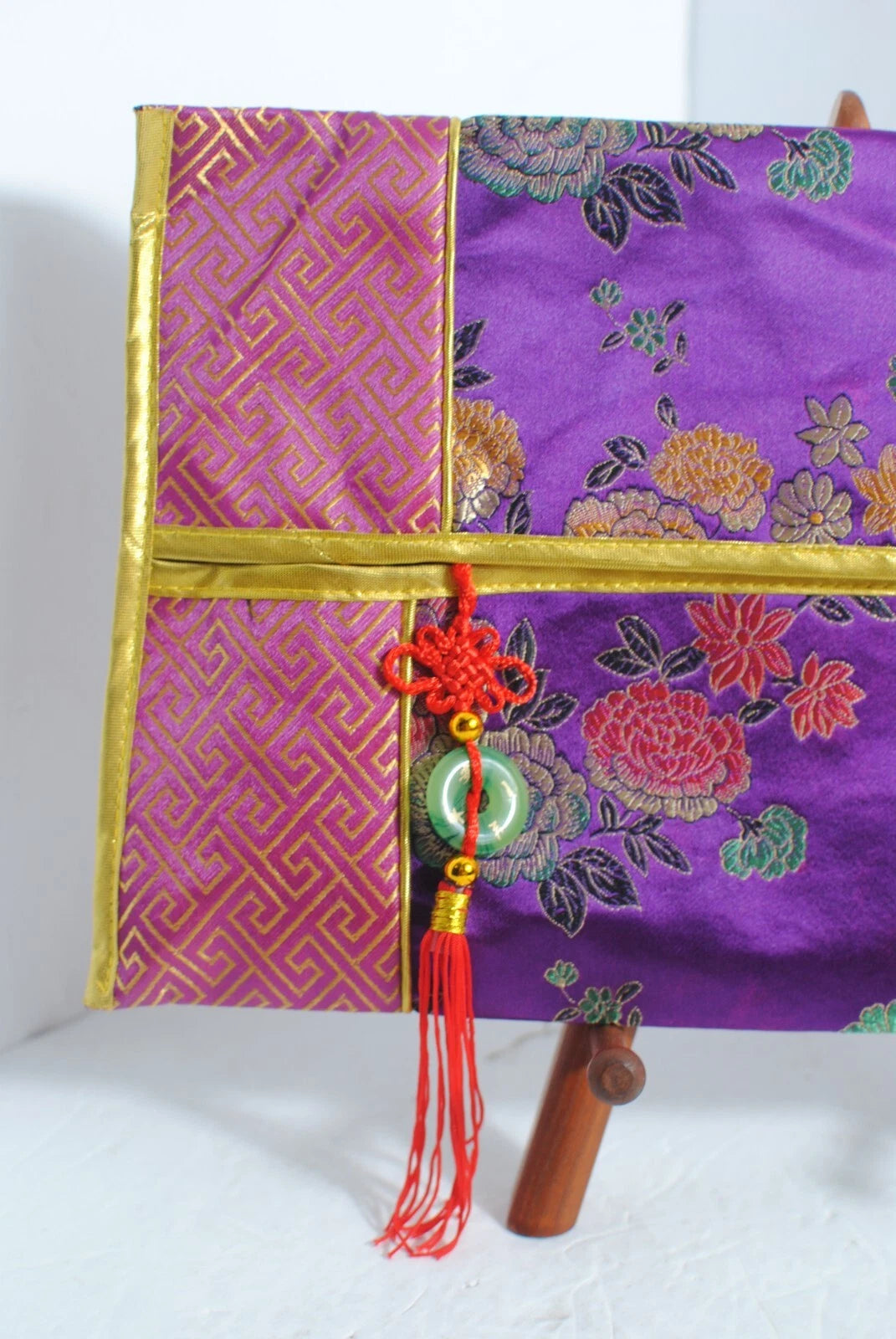 Asian Purple Floral Fabric Soft Tissue Box Cover 8" x 13 1/2 " NWOT | eBay