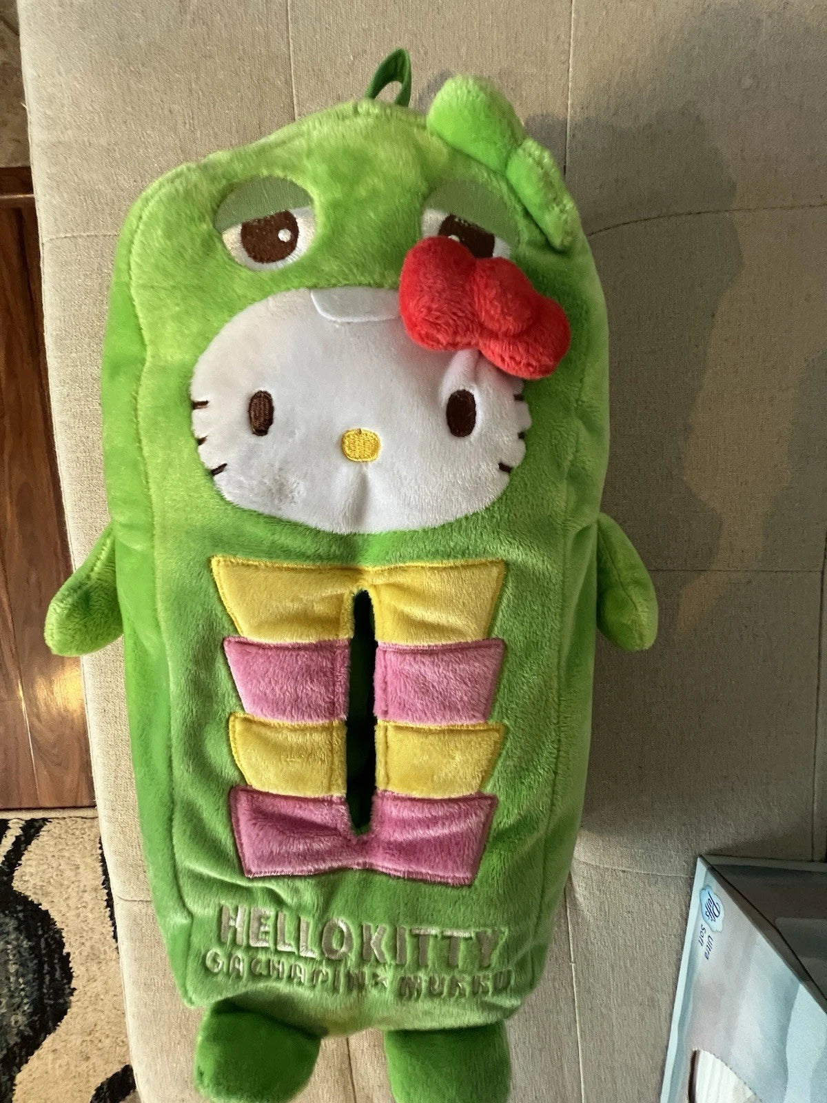 Hello Kitty Gachapin x Mukku Japanese Tissue Box Cover. Excellent Condition | eBay