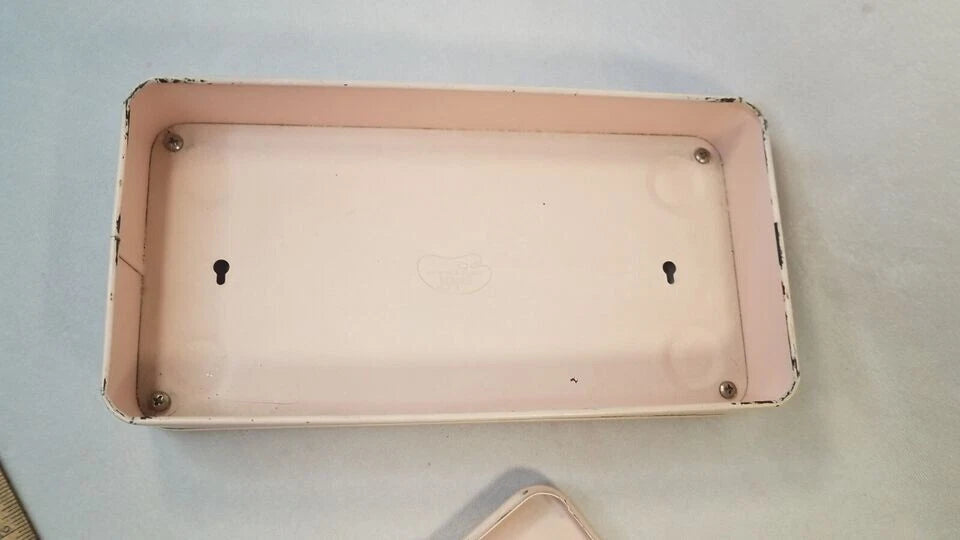 Vintage Metal Tissue Box Holder Wall 60s Ransburg Floral Pink Gold MCM Kitsch | eBay