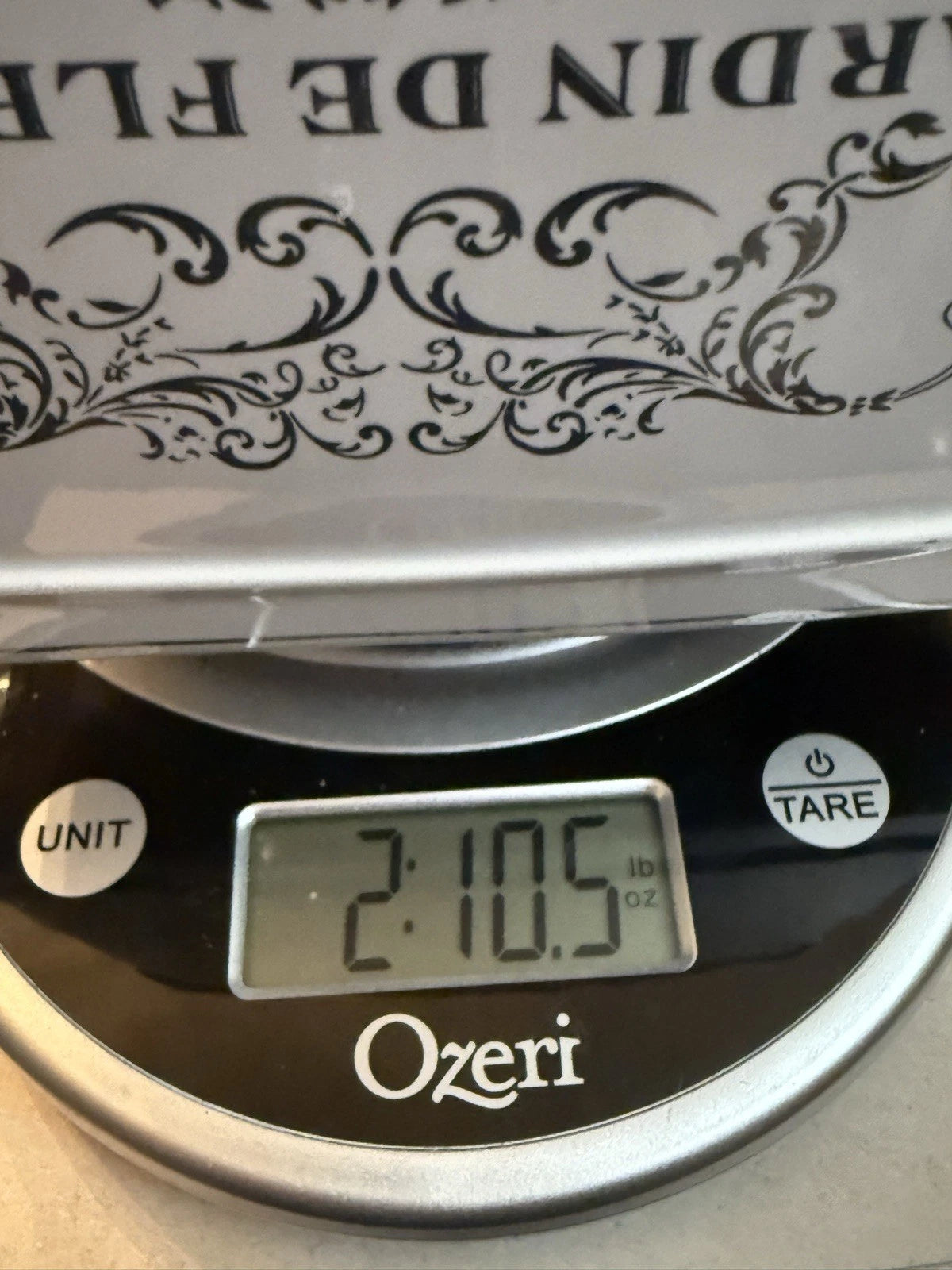 Porcelain Tissue Box Cover “JARDIN DE FLEURS PARIS”-White-EUC | eBay