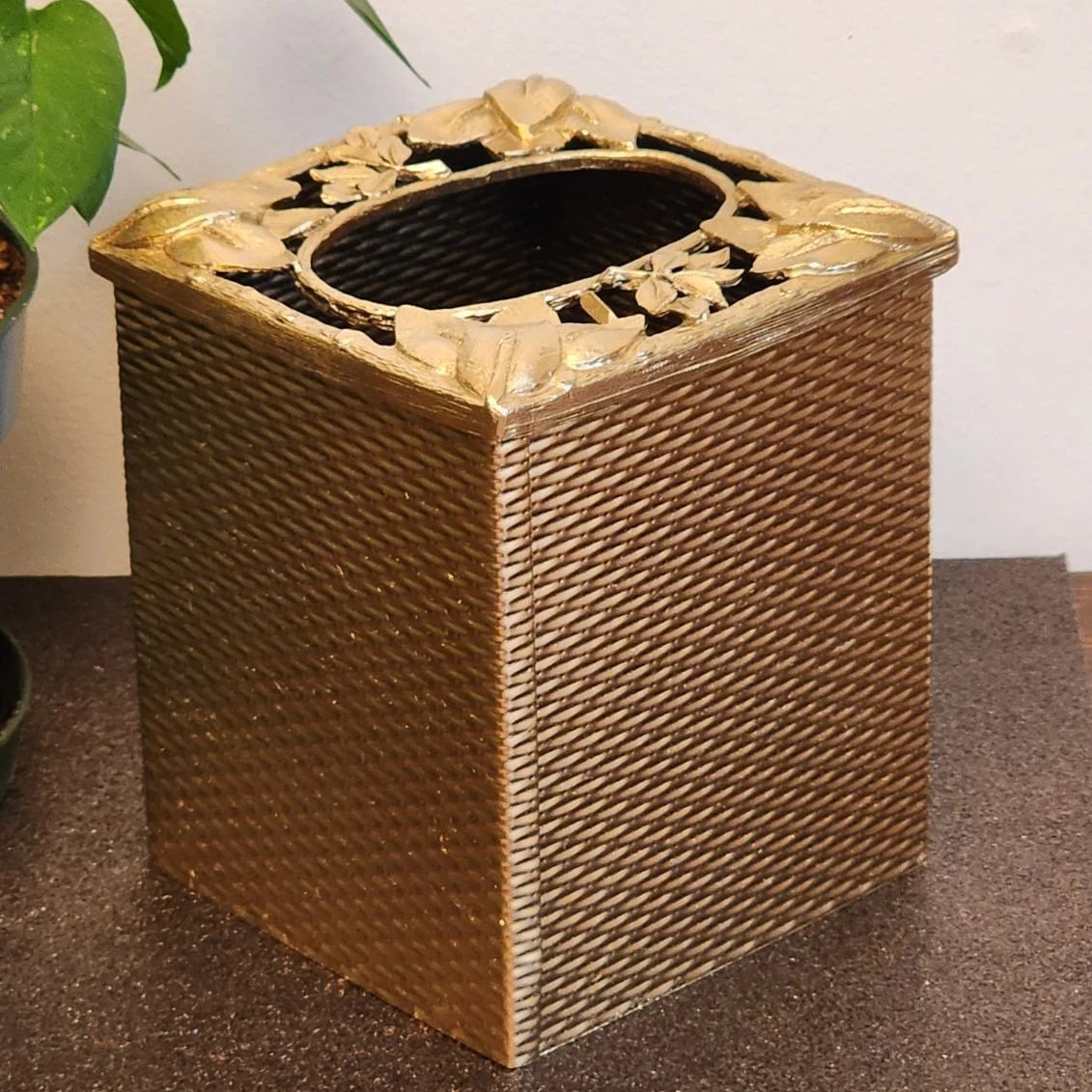 Silver Square Tissue Box Cover Facial Tissue Holder Kleenex Holder Accessories | eBay