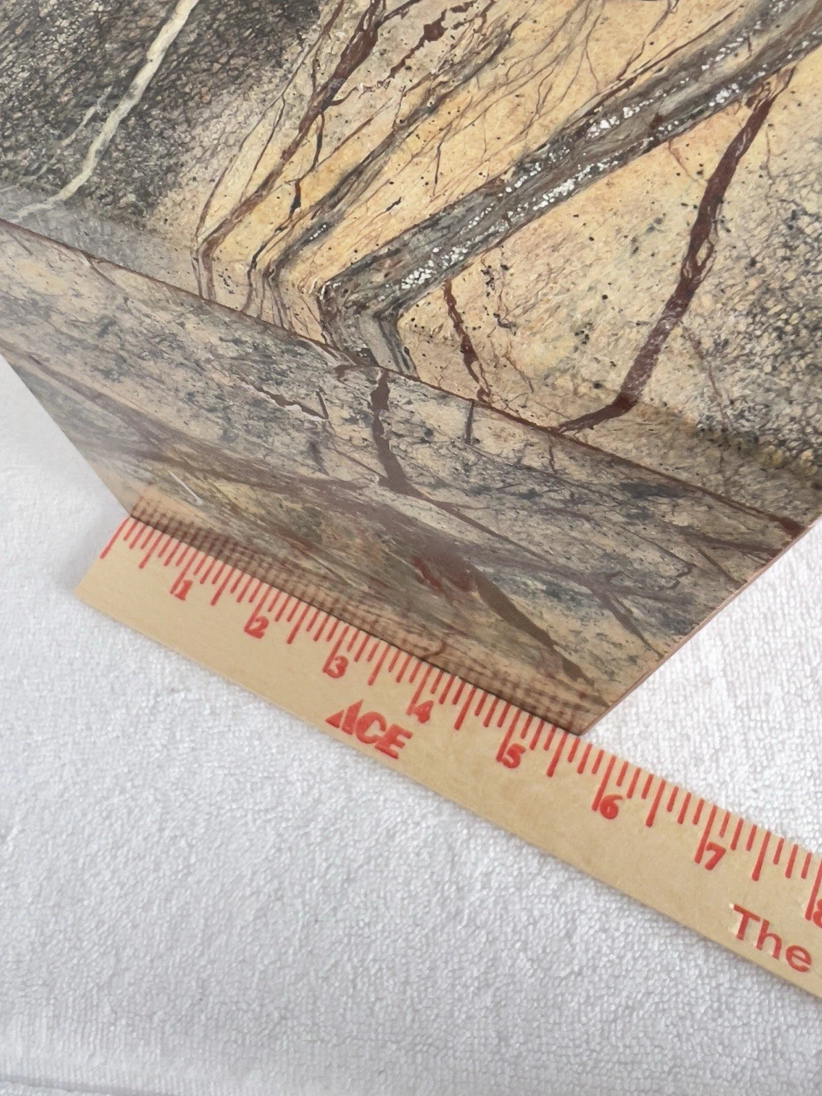 Marble Tissue Box Cover Tradewinds Bath Collection Made In India Brown Heavy | eBay