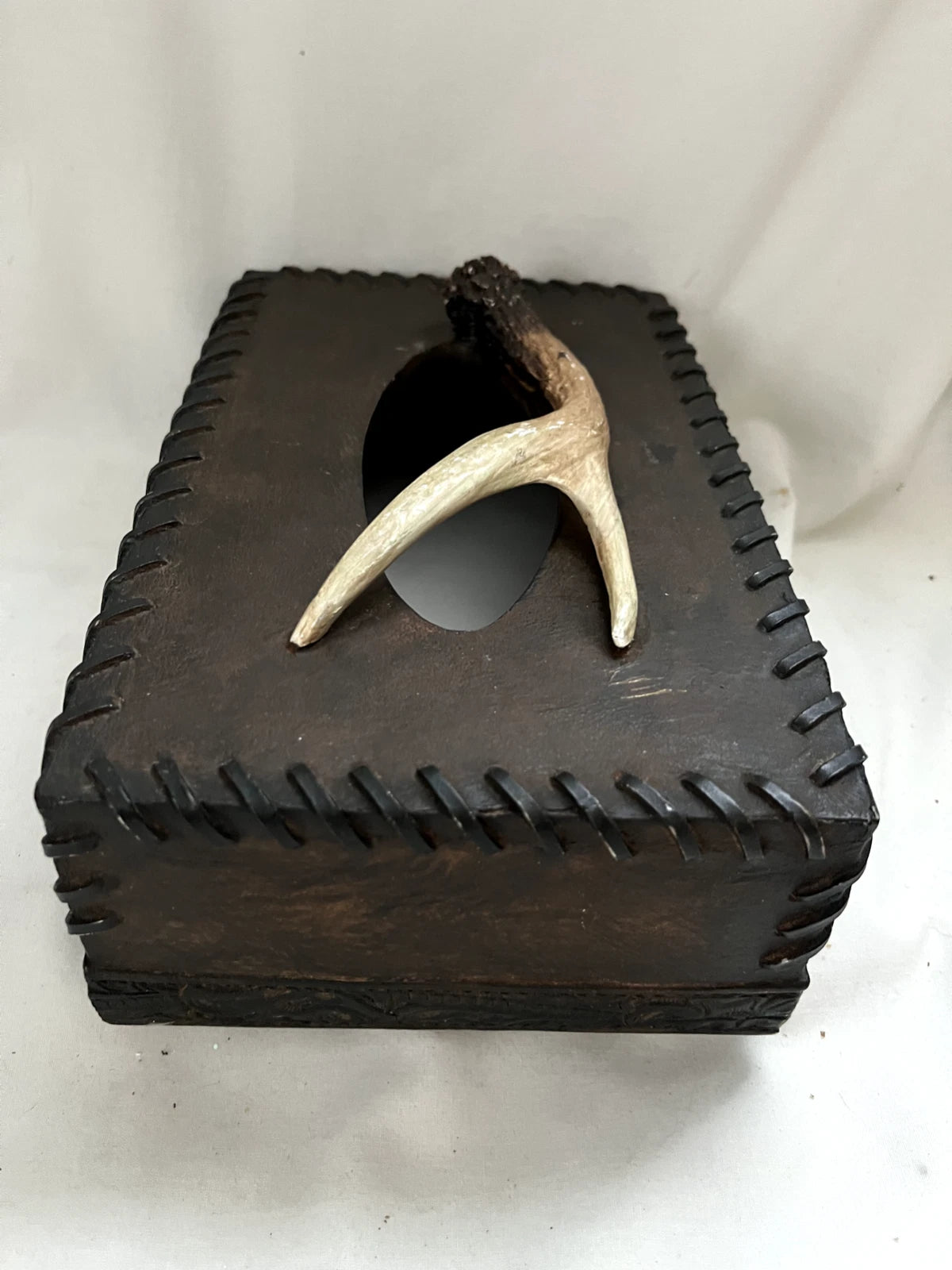 Big Sky Carvers Montana Deer FAUX Antlers Tissue Box Cover Holder Sculpture | eBay