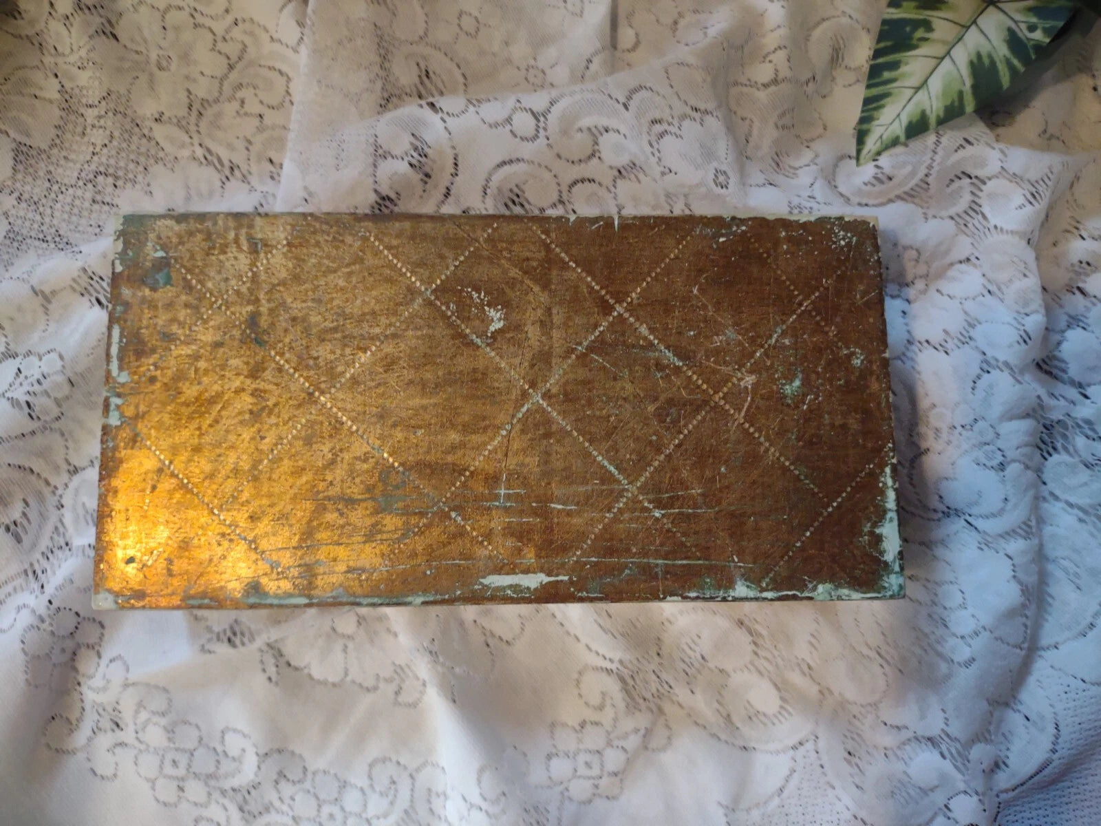 Vintage Florentine Made in Italy Gilded Gold Wooden Tissue Box Vanity | eBay