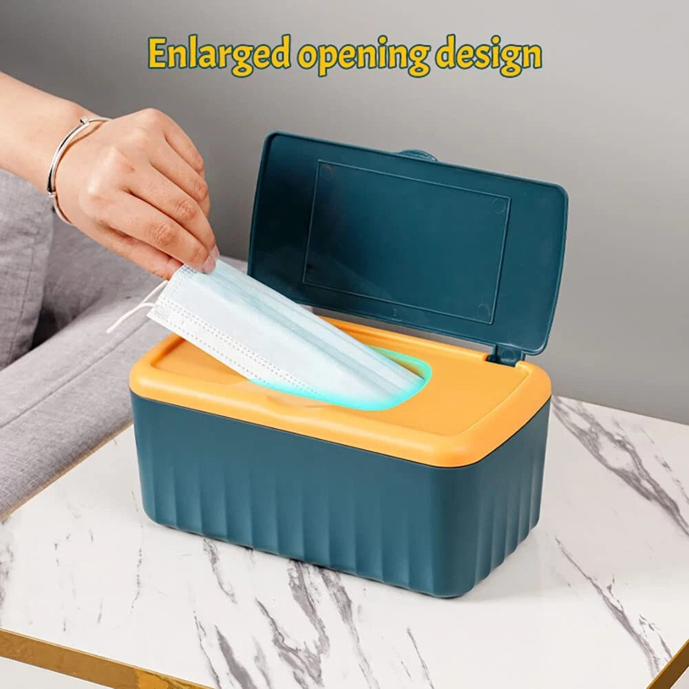 Tissue Box with Lid, Modern Desktop Tissue Box Holder, Facial Tissue Dispense... | eBay