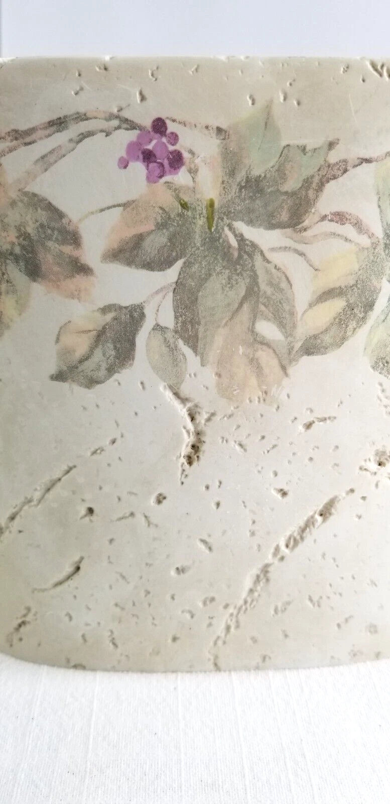 Croscill Ivy Cheri Blum Tissue Box Cover Stone Hand Painted | eBay