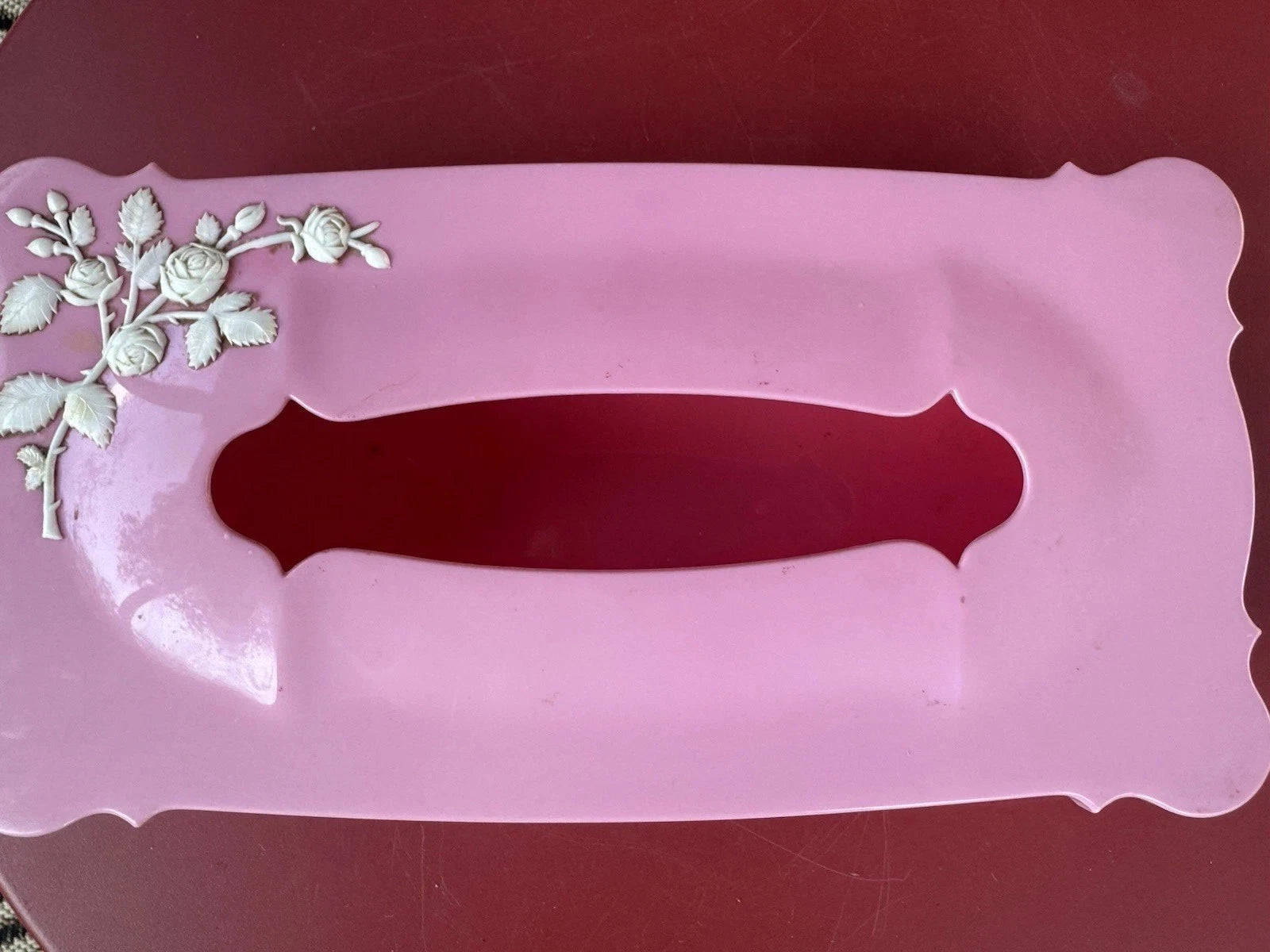 Vintage 1960s Pink Celebrity Tissue Box Holder Starburst Acrylic Lucite Plastic | eBay