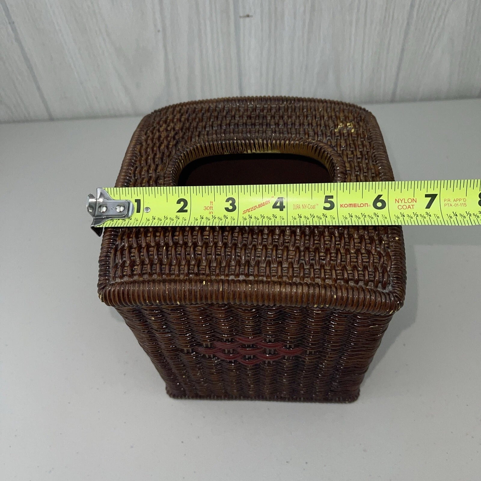 CERAMIC JC Penney Vintage Tissue Box Cover Wicker-Look | eBay