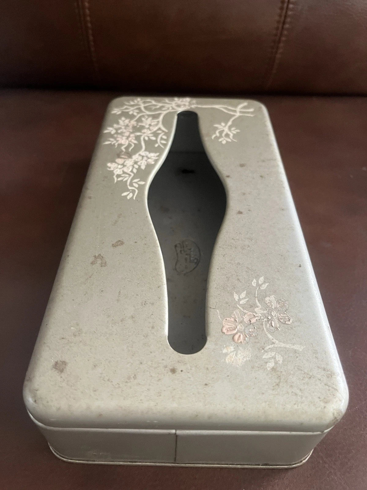 Mid Century VTG Ransburg Gold Metal Tissue Box Tin Hold Mount | eBay