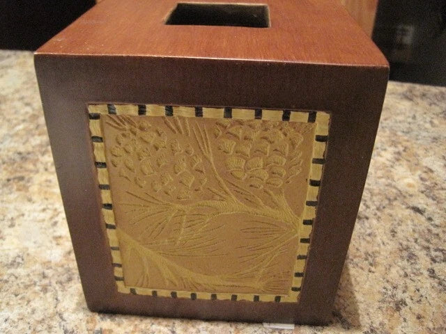 BLONDER HOME ADIRONDAK PINE TISSUE BOX SQUARE RESIN NEW | eBay