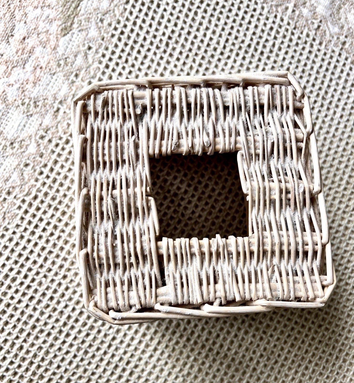 Tissue Box Cover Woven White Wicker Farmhouse Granny Core Cottage Core Country | eBay