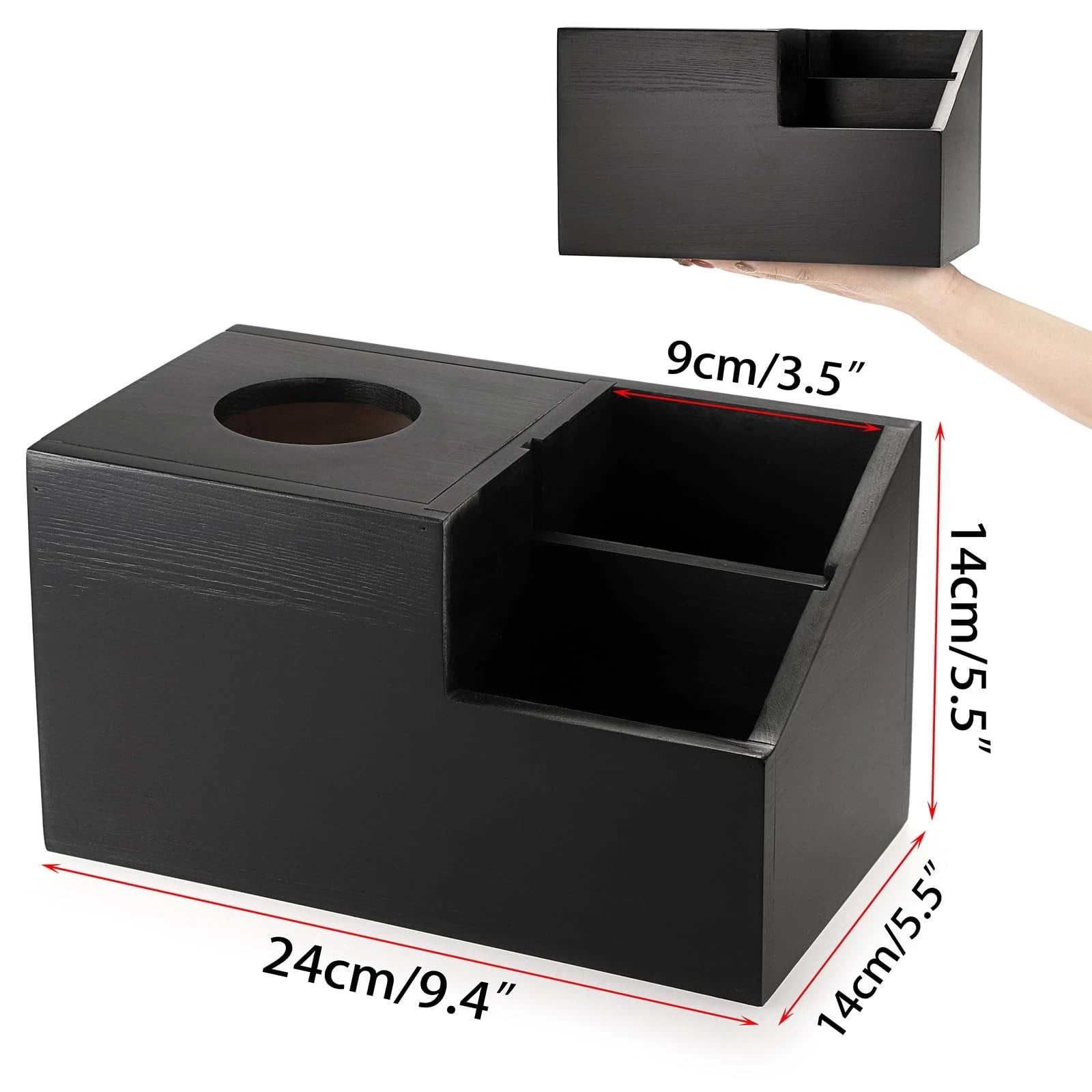 New Best Tissue Box Cover Square Wood with Hinged Lid MultiFunctional Holder | eBay