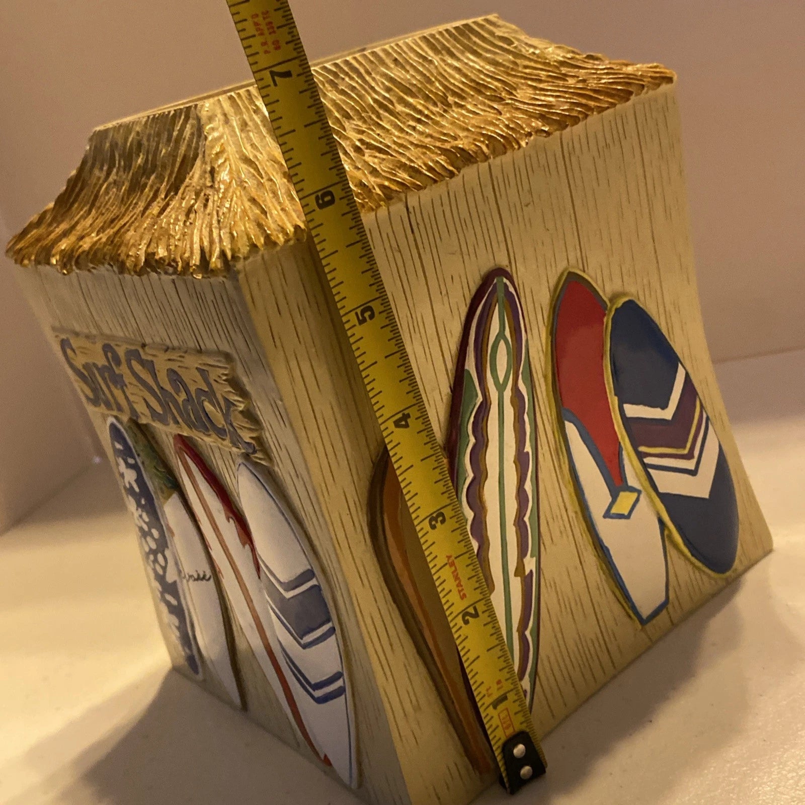 Dean Miller Surf Shack Tissue Box Cover Tiki Hut & Surf Boards | eBay