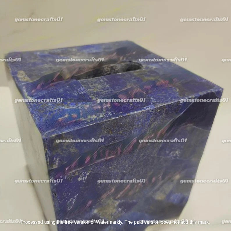 Lapis Lazuli Stone Tissue Box, Napkin Holder Stone Box, Easter Day Gifts Decor | eBay