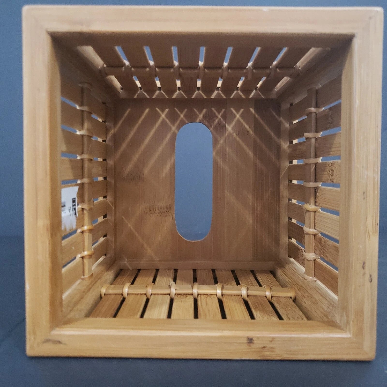 Harman Bamboo Slat Tissue Box Cover Boutique Box Cover/ Holder | eBay