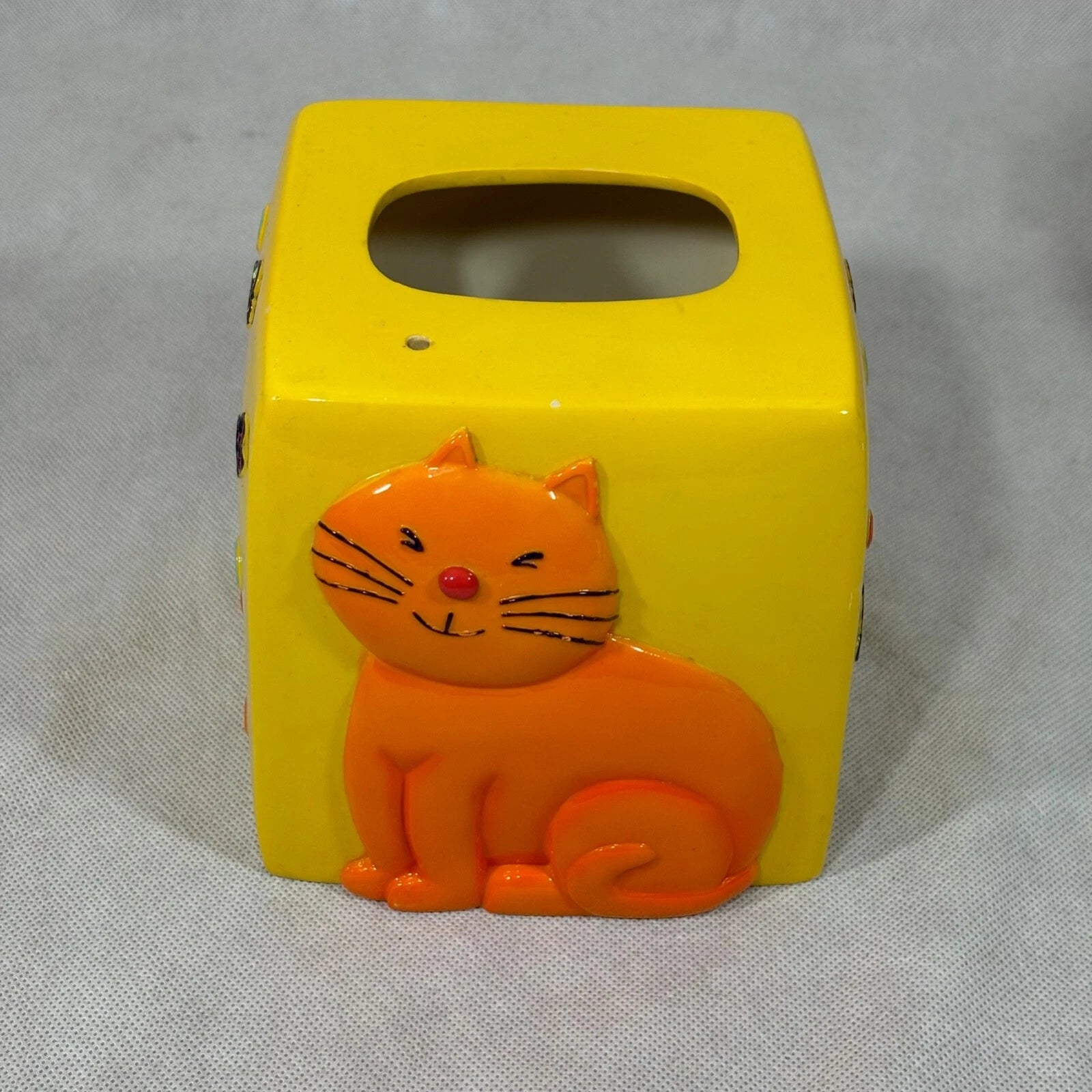 Cats & Dogs Resin Wastebasket & Tissue Box Cover Holder Set Linens N Things | eBay