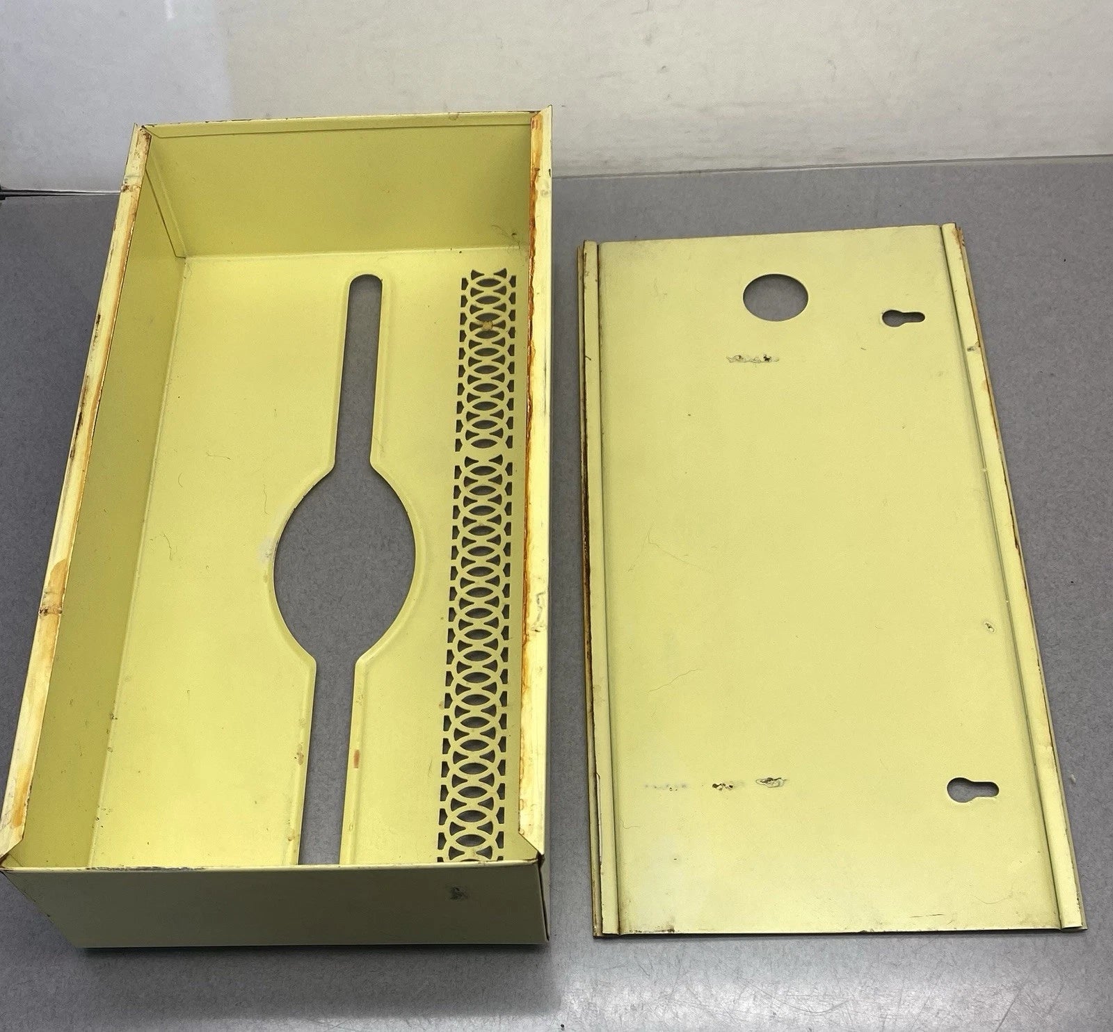 Vintage Midcentury Metal Kleenex Tissue Holder Flowers | eBay