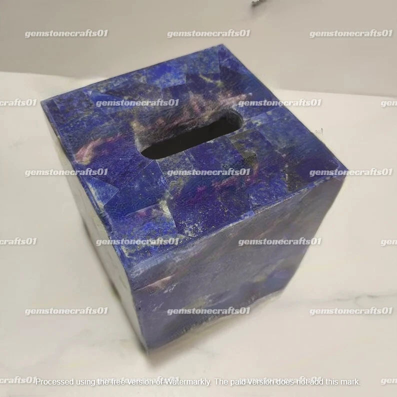 Lapis Lazuli Stone Tissue Box, Napkin Holder Stone Box, Easter Day Gifts Decor | eBay