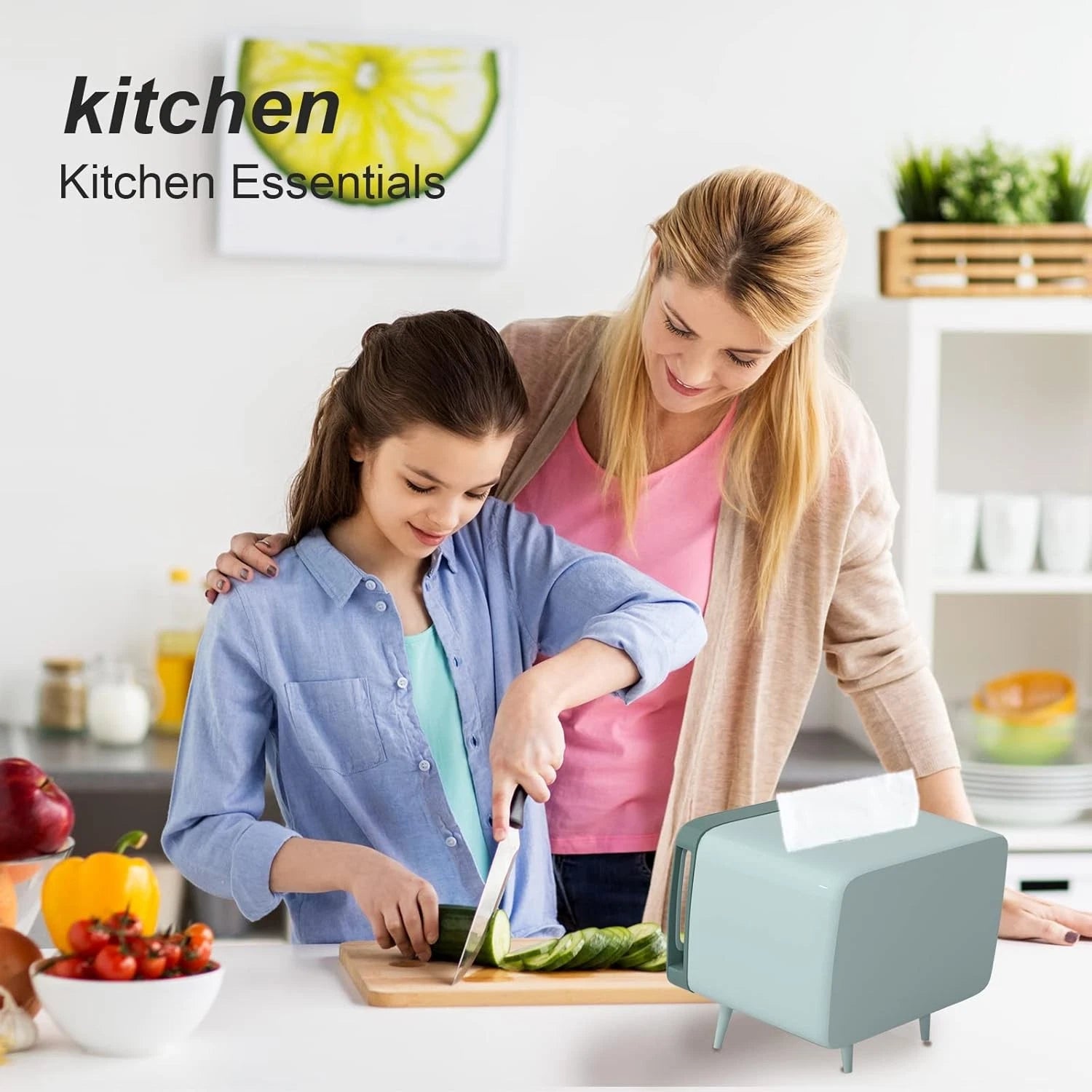 Retro TV Tissue Box Cover with Phone Holder for Home and Bathroom | eBay