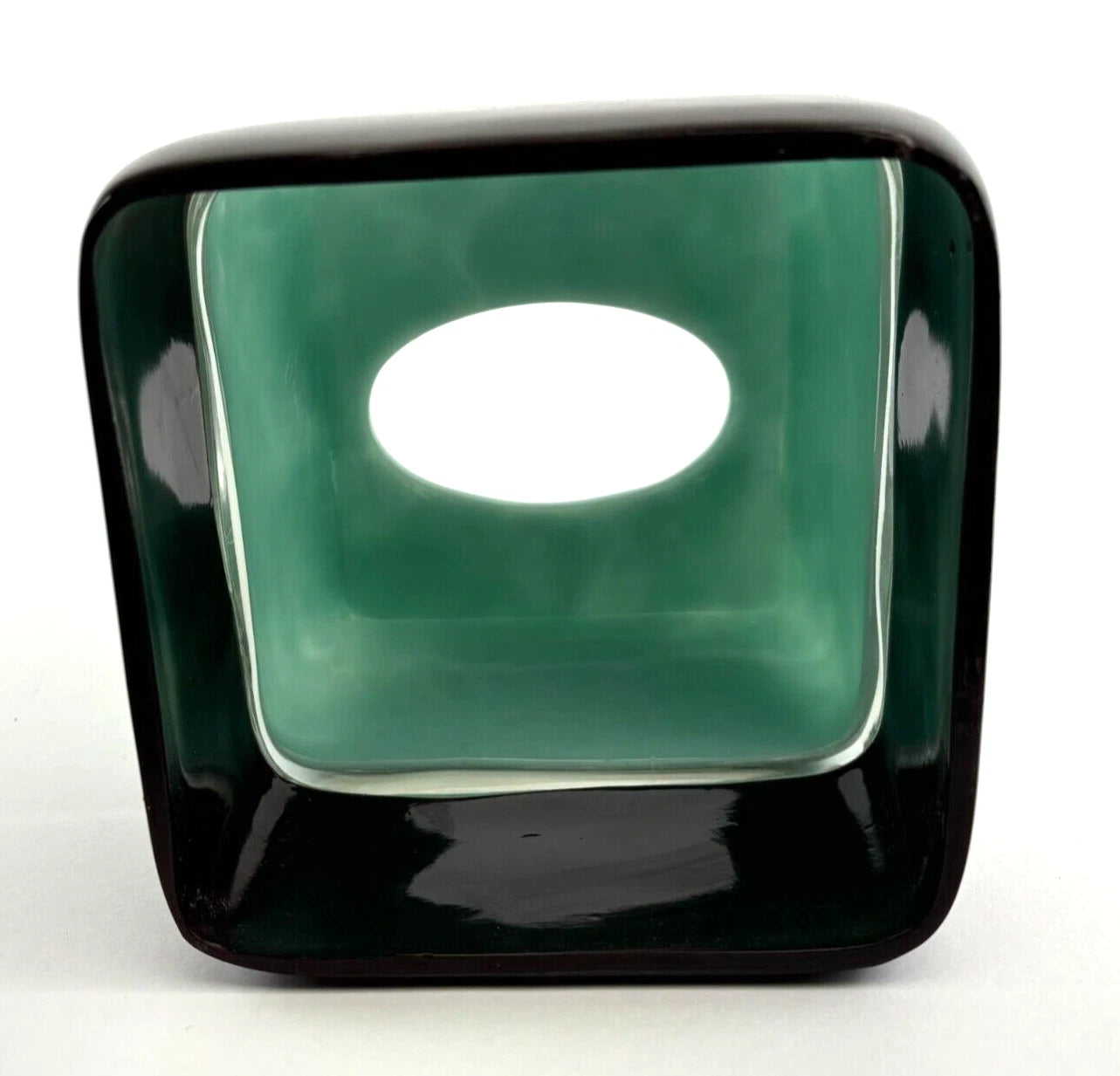 Croscill Lucite Tissue Box Cover Bathroom Accessory Modern Mint Brown | eBay