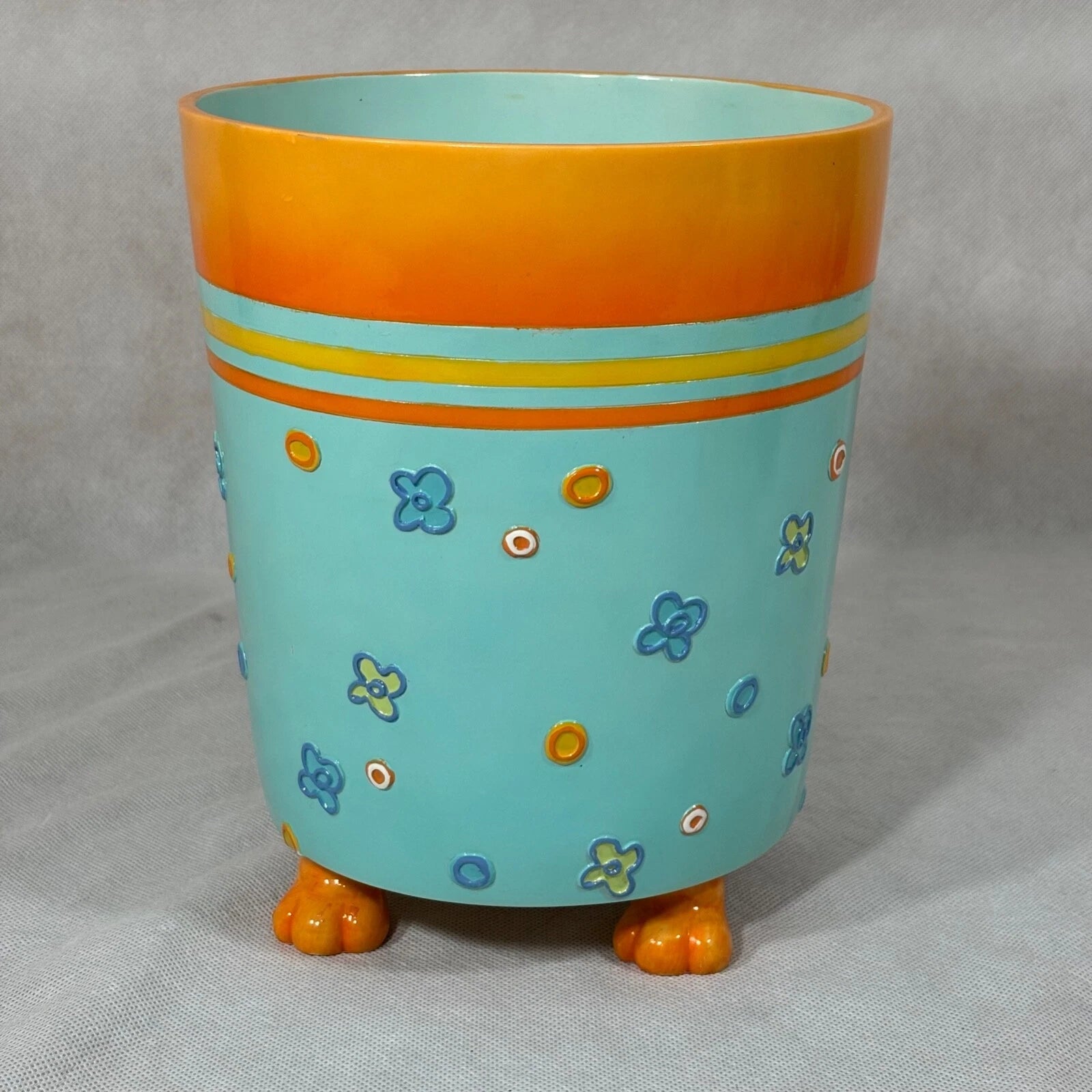 Cats & Dogs Resin Wastebasket & Tissue Box Cover Holder Set Linens N Things | eBay