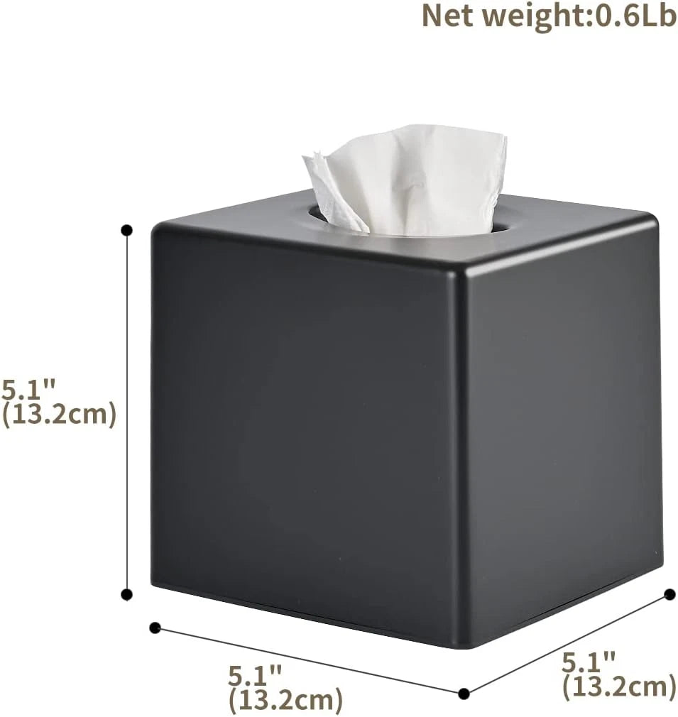 Square Facial Tissue Box Holder Cover Storage for Bathroom Vanity, Countertops | eBay