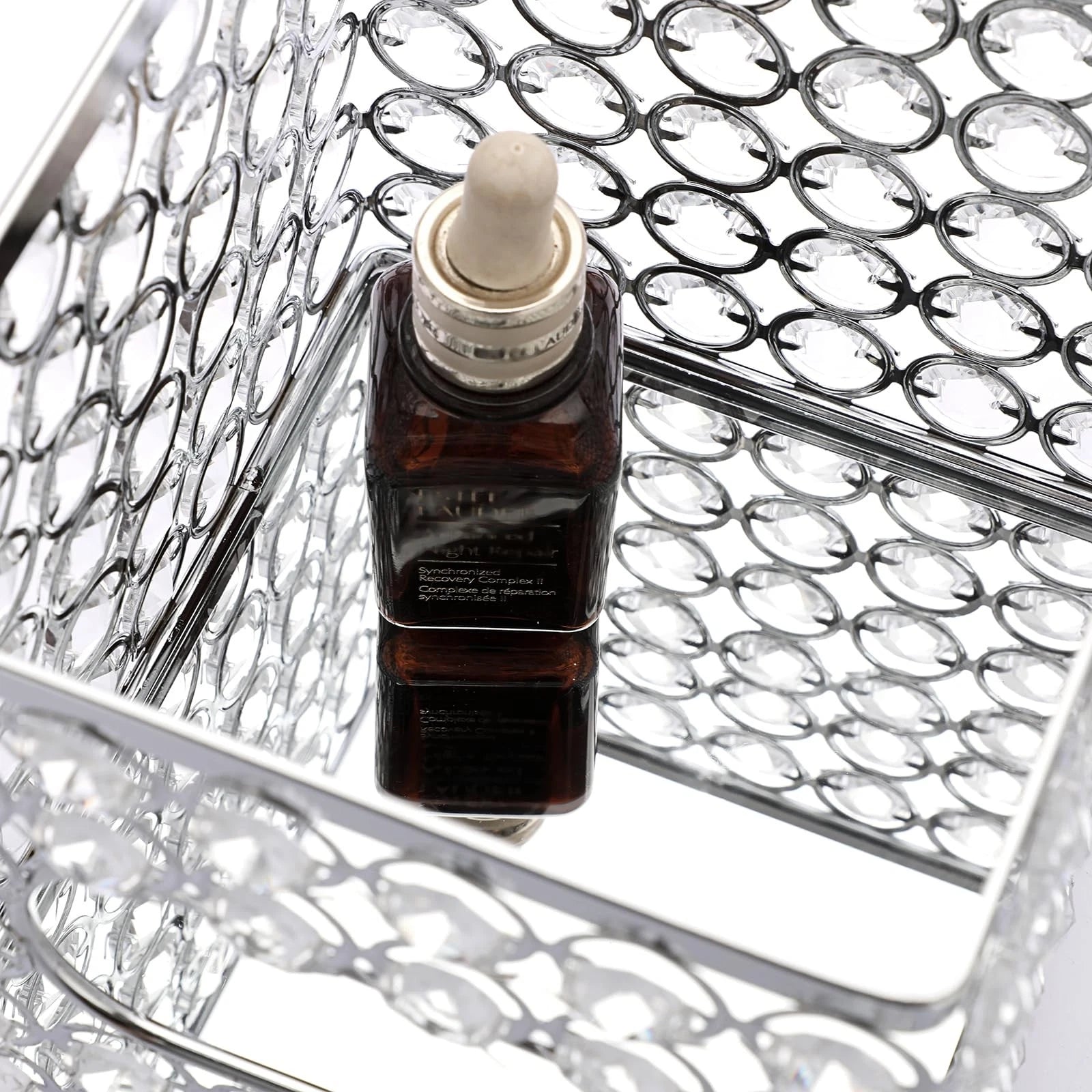 Crystal Square Tissue Box Cover Decorative Cube Tissue Box Holder With Tray Styl | eBay