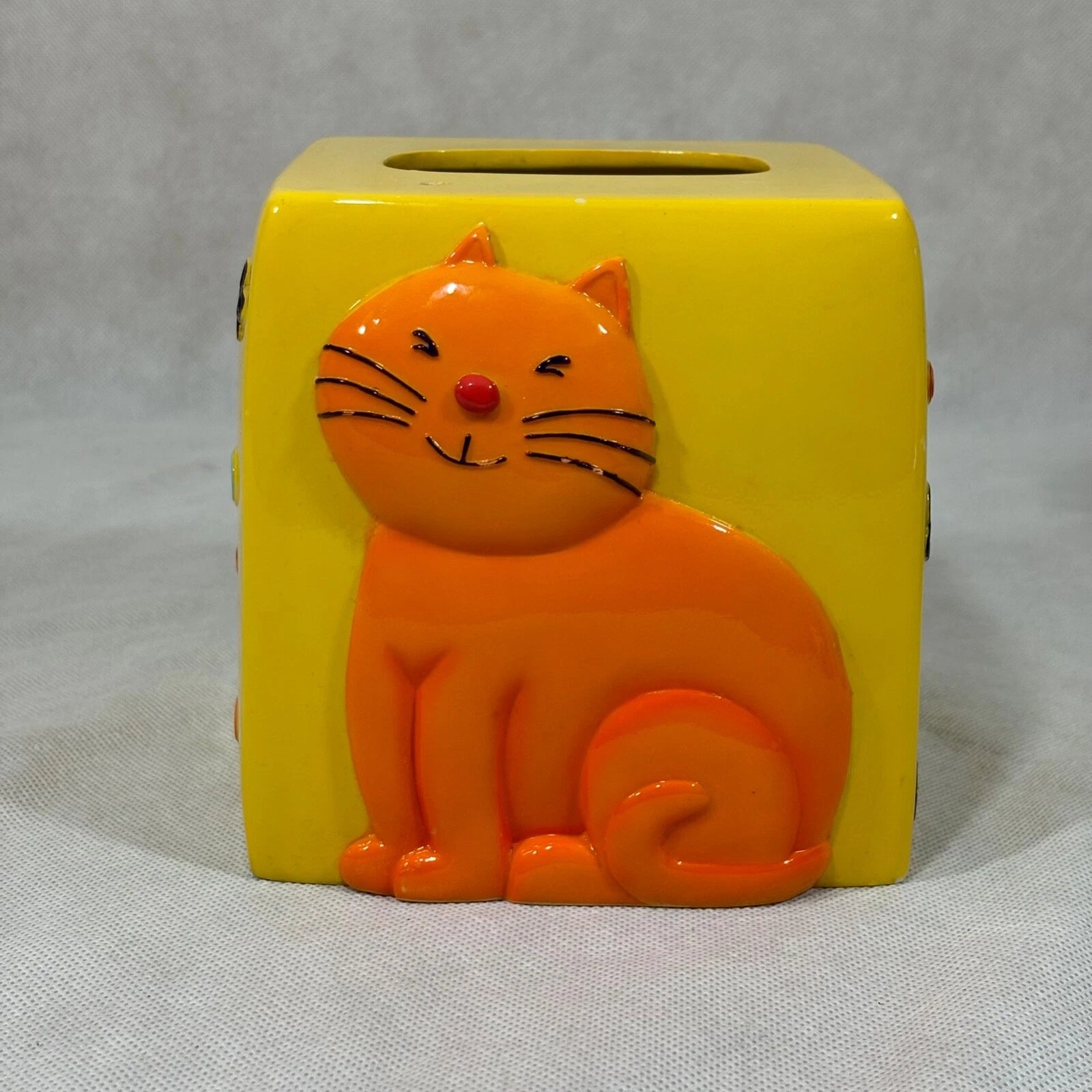 Cats & Dogs Resin Wastebasket & Tissue Box Cover Holder Set Linens N Things | eBay