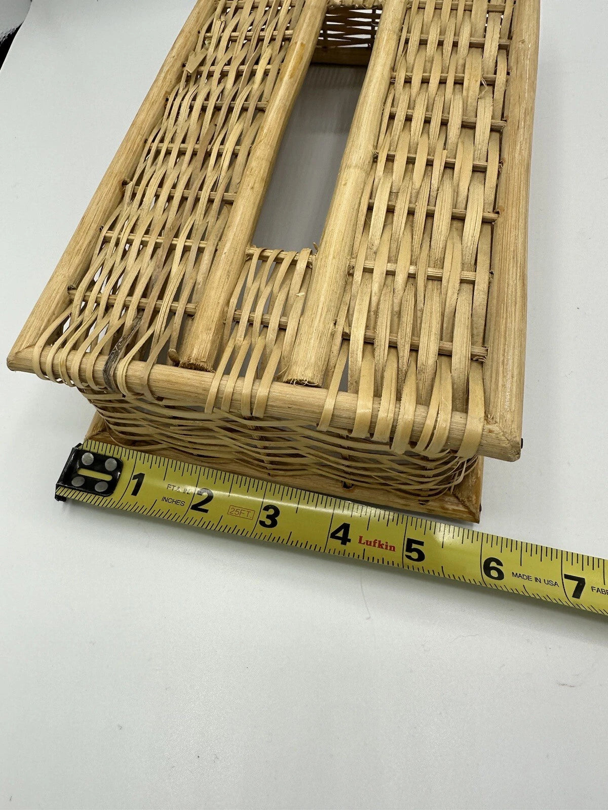 Vintage Wicker Tissue Box Cover Boho | eBay