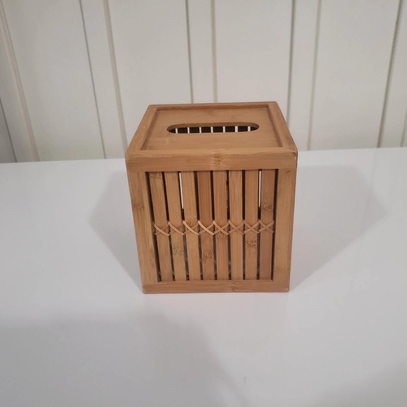 Harman Bamboo Slat Tissue Box Cover Boutique Box Cover/ Holder | eBay