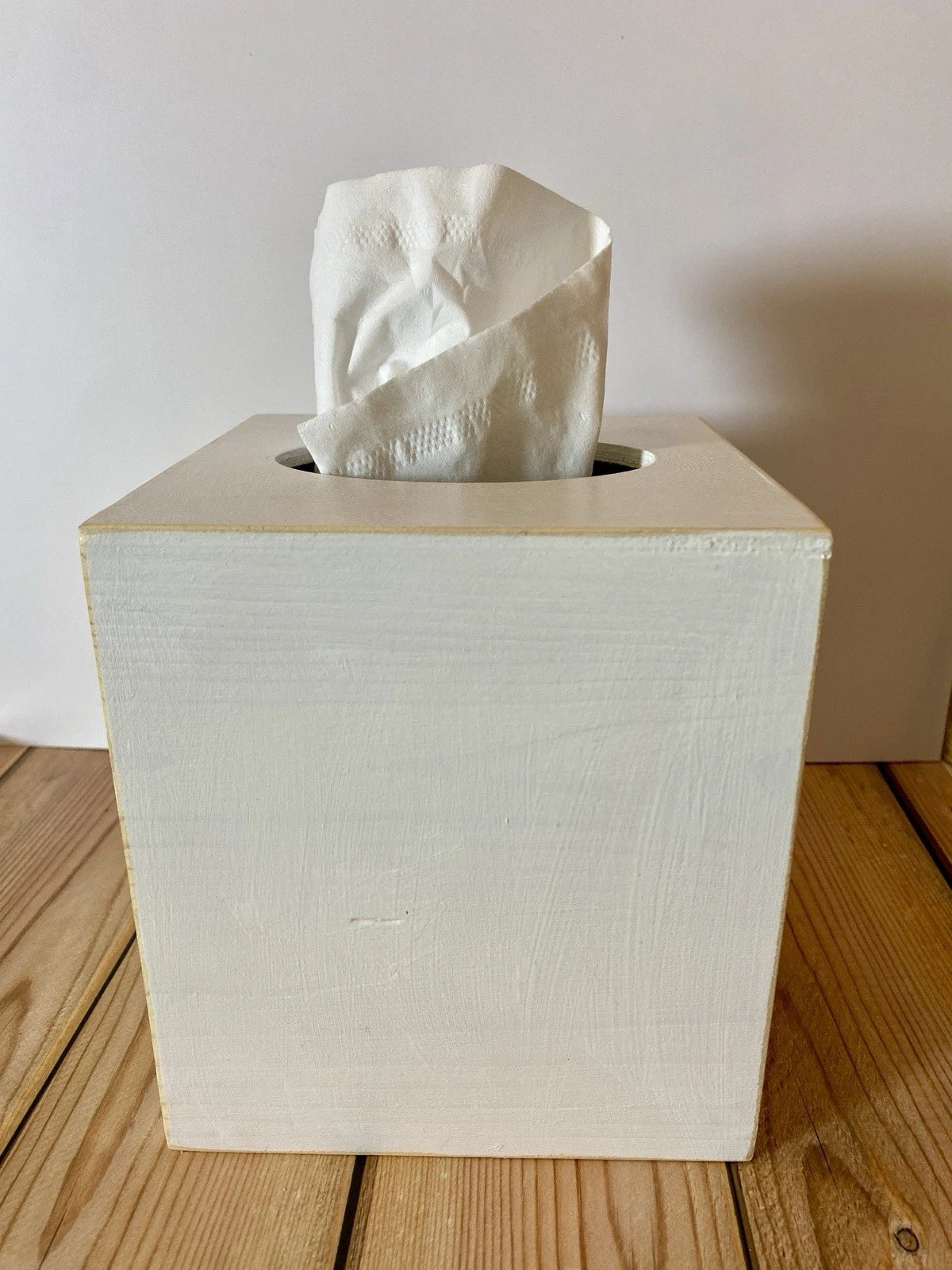 Hand painted wood tissue box cover summer beach house vibes | eBay