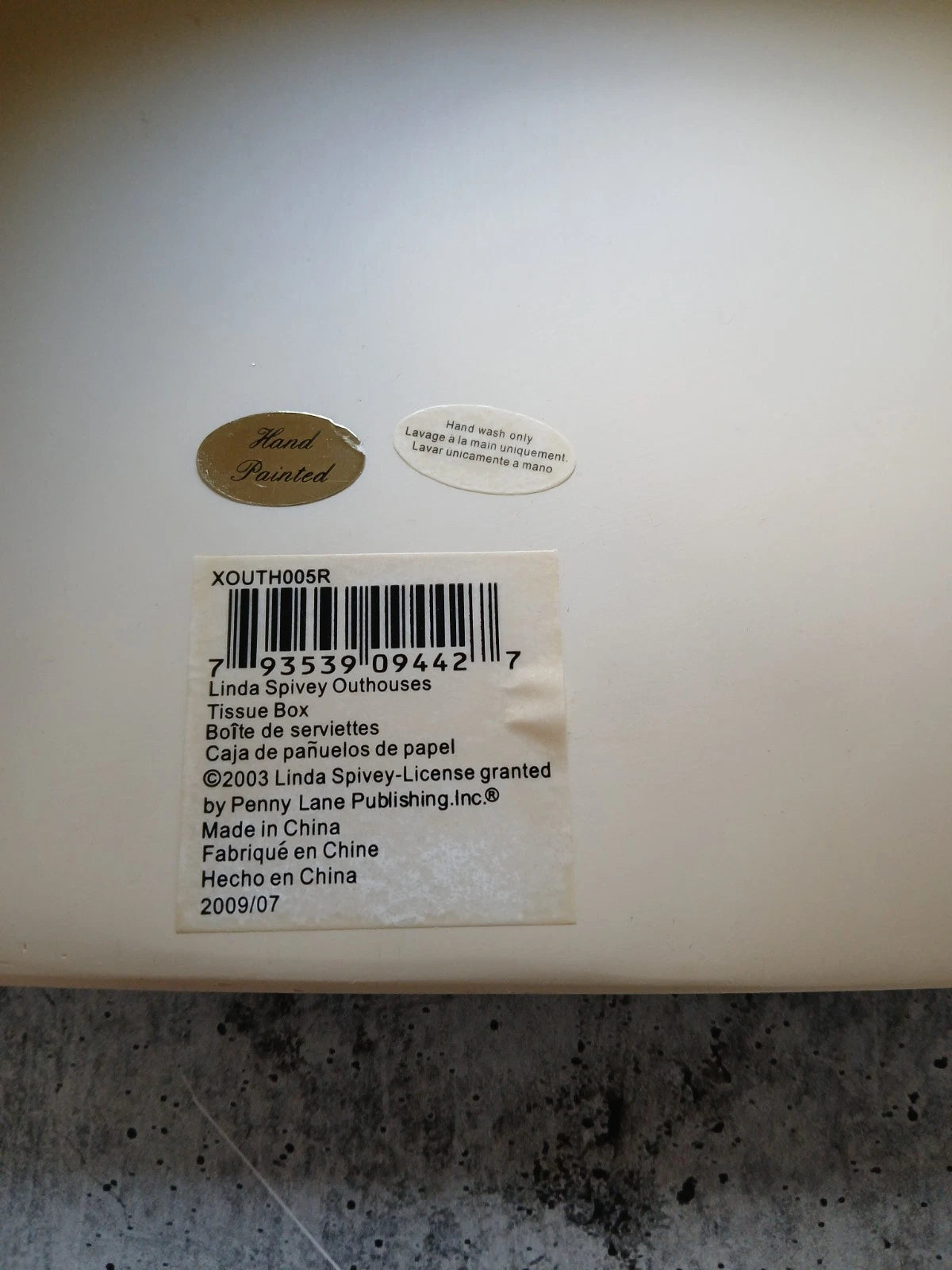 Linda Spivey 2003 Expressions Outhouse Tissue Box Cover Hand Painted Cabin Decor | eBay