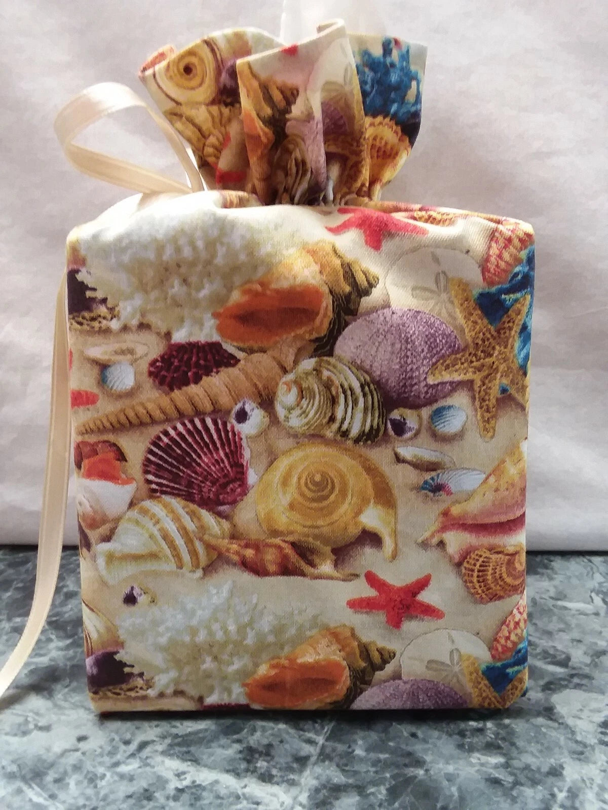 Seashells (Sea Shells) Handmade square tissue box cover on cotton fabric | eBay