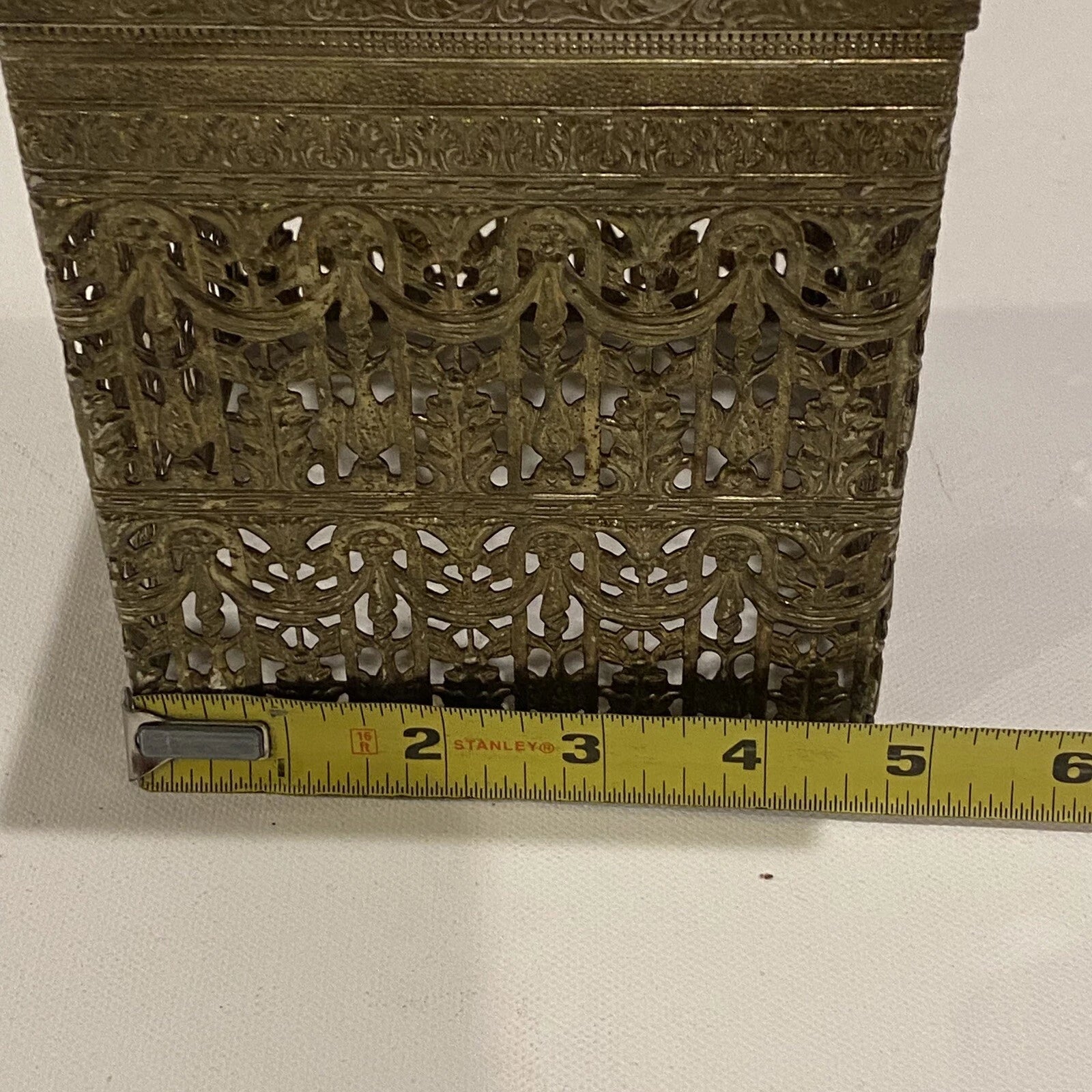 Vintage Hollywood Regency Tissue Box Holder Brass Filigree Square MCM Gold Tone | eBay