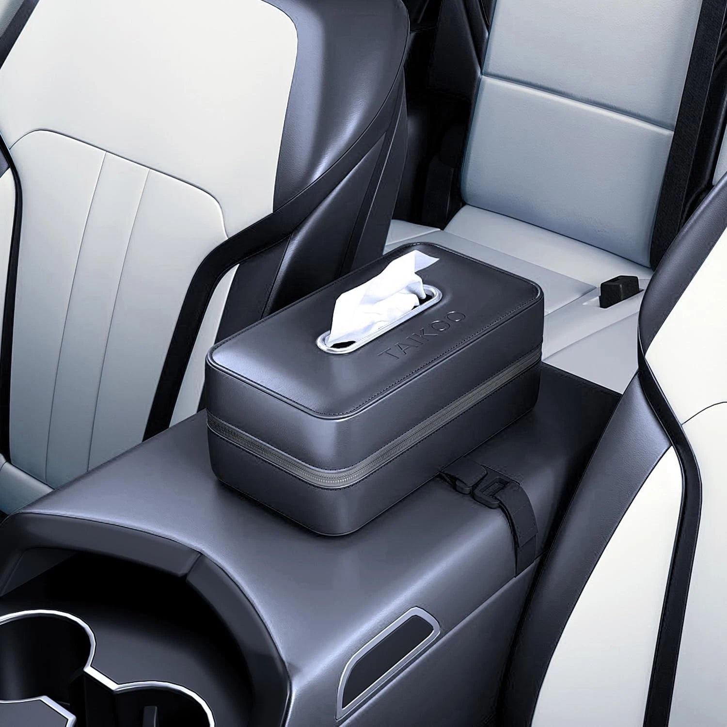 Modern Car Tissue Dispenser - High-Quality Leather, Fits 120-Count Tissues | eBay