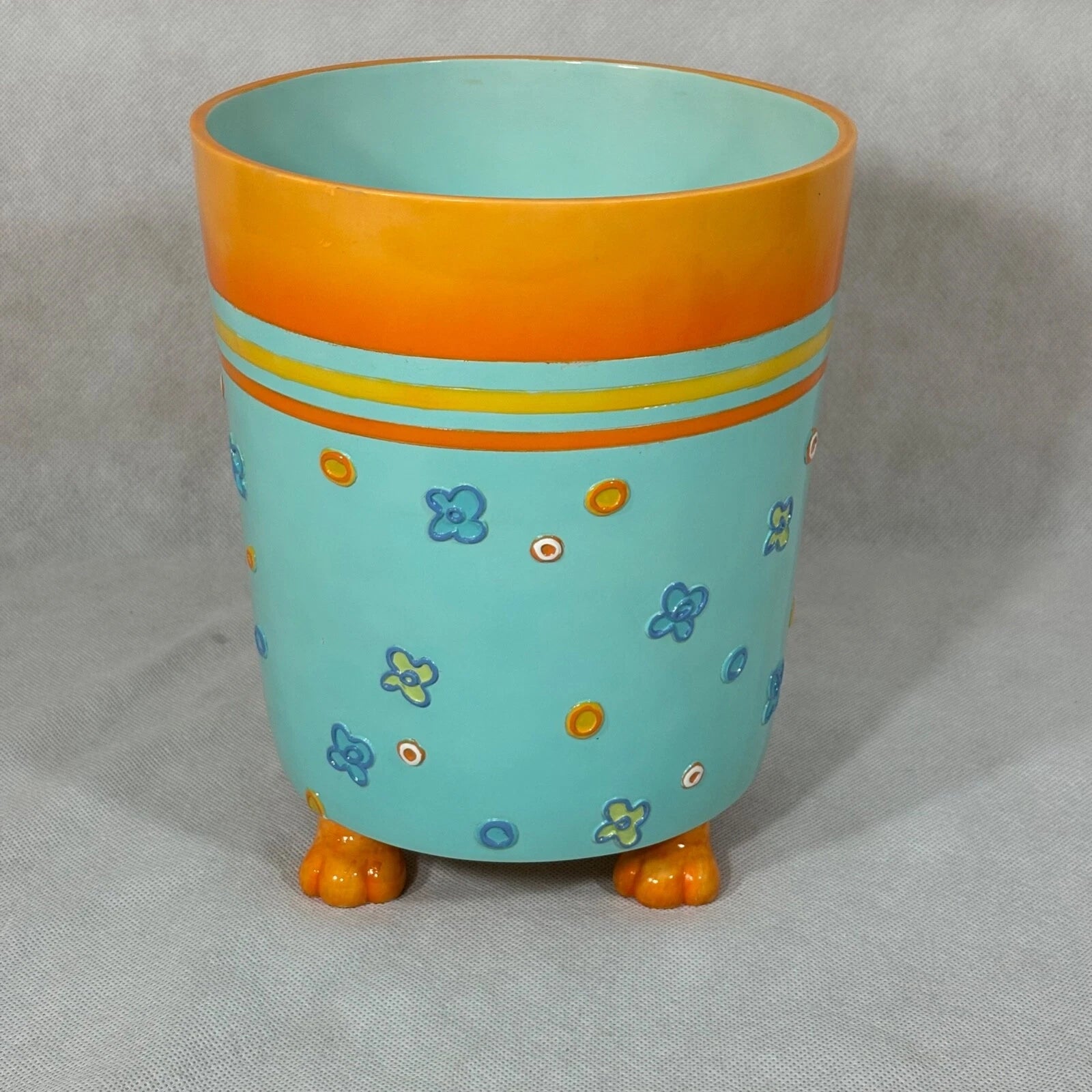 Cats & Dogs Resin Wastebasket & Tissue Box Cover Holder Set Linens N Things | eBay