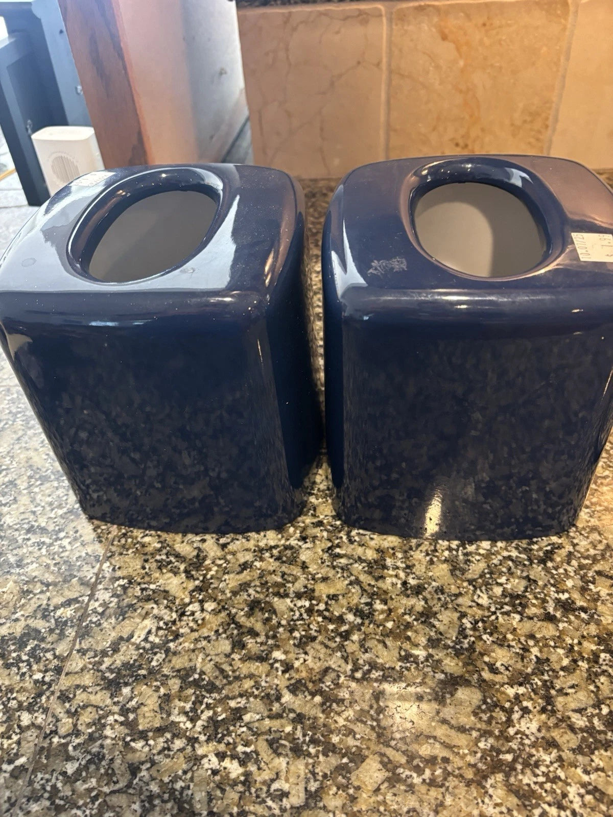 Pair of Vintage Navy Andre Richard Modern Minimalist Tissue Boxes | eBay