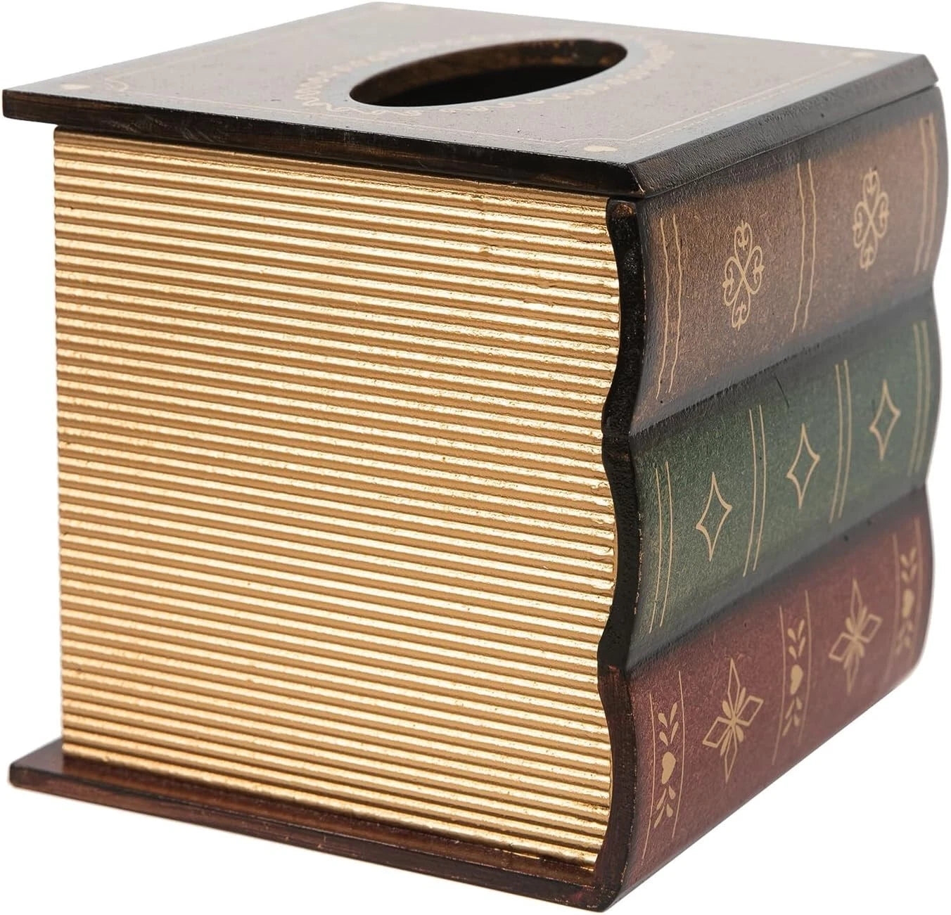 Crafted Classical Retro Wooden Antique Book Tissue Box Cover Square Tissue Holde | eBay