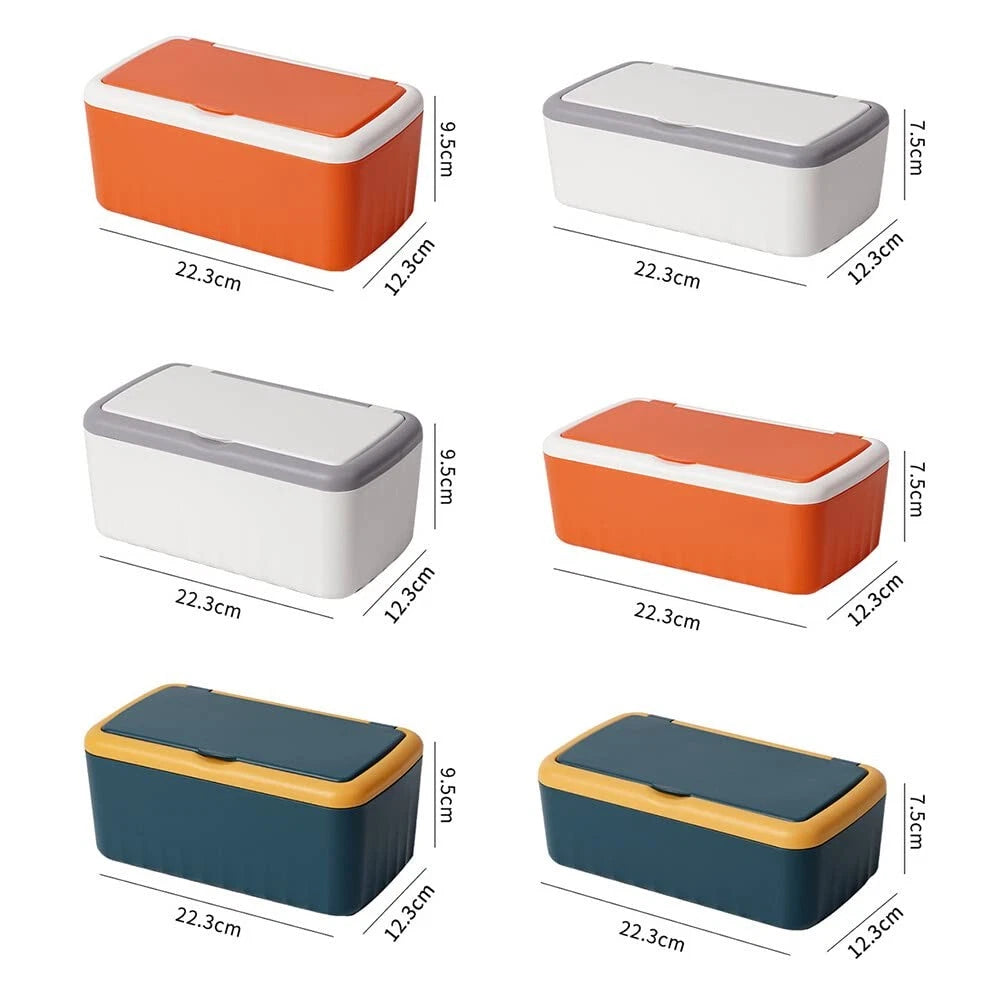 Tissue Box with Lid, Modern Desktop Tissue Box Holder, Facial Tissue Dispense... | eBay