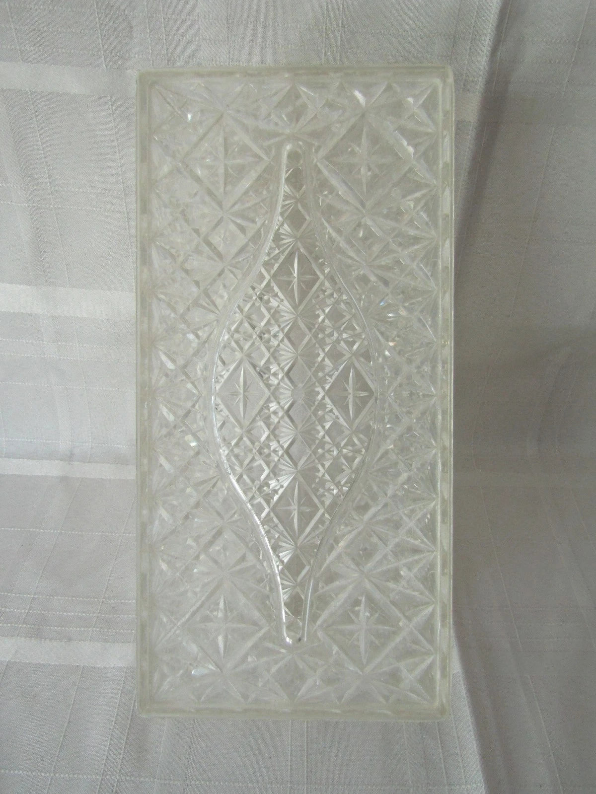Vintage Tissue Box Holder - Trelawney Acrylic Clear - MCM Star Burst - Retro | eBay