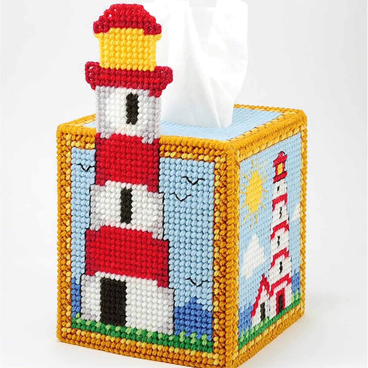 Leisure Arts Plastic Canvas Tissue Box Covers – Pattern Book with Step-by-Step | eBay