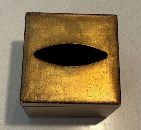 VIETRI Florentine Wooden Gold Leaf Tissue Box FLORENCE, ITALY $104 | eBay