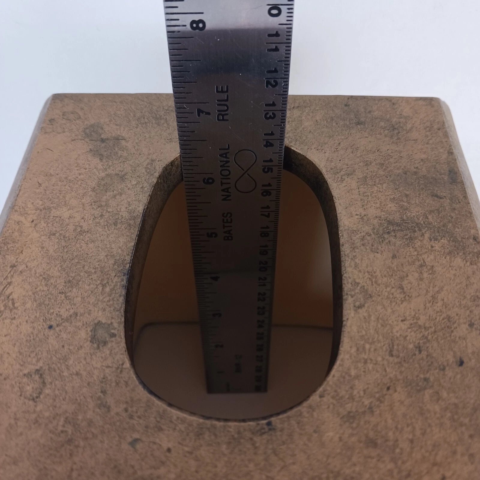 Tissue Box Cover Ceramic Brown Beige Faux Cinder Blocks Building Home Decor EUC | eBay