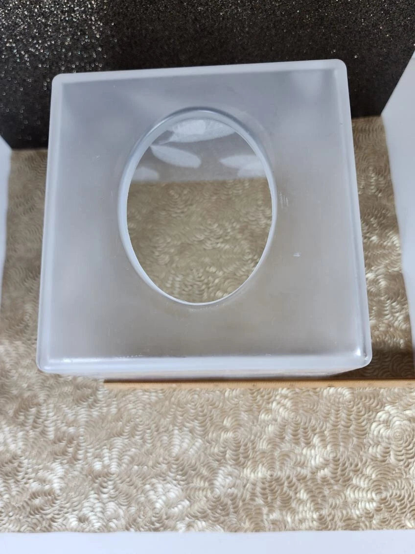 Square Frost Tissue Box Cover Home Accessories Facial Tissue Cover Kleenex Box | eBay