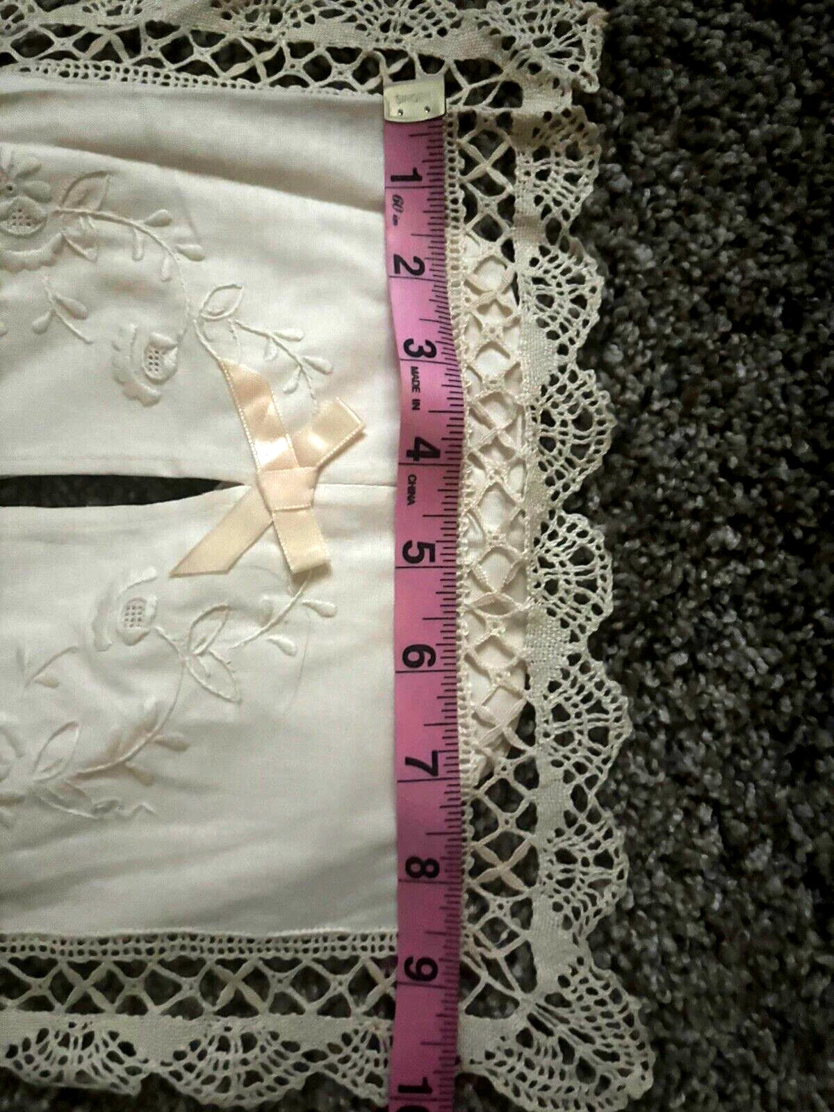 Boutross Hand Embroidery Tissue Box Cover Appenzelle Lace & Ribbon Ivory New | eBay