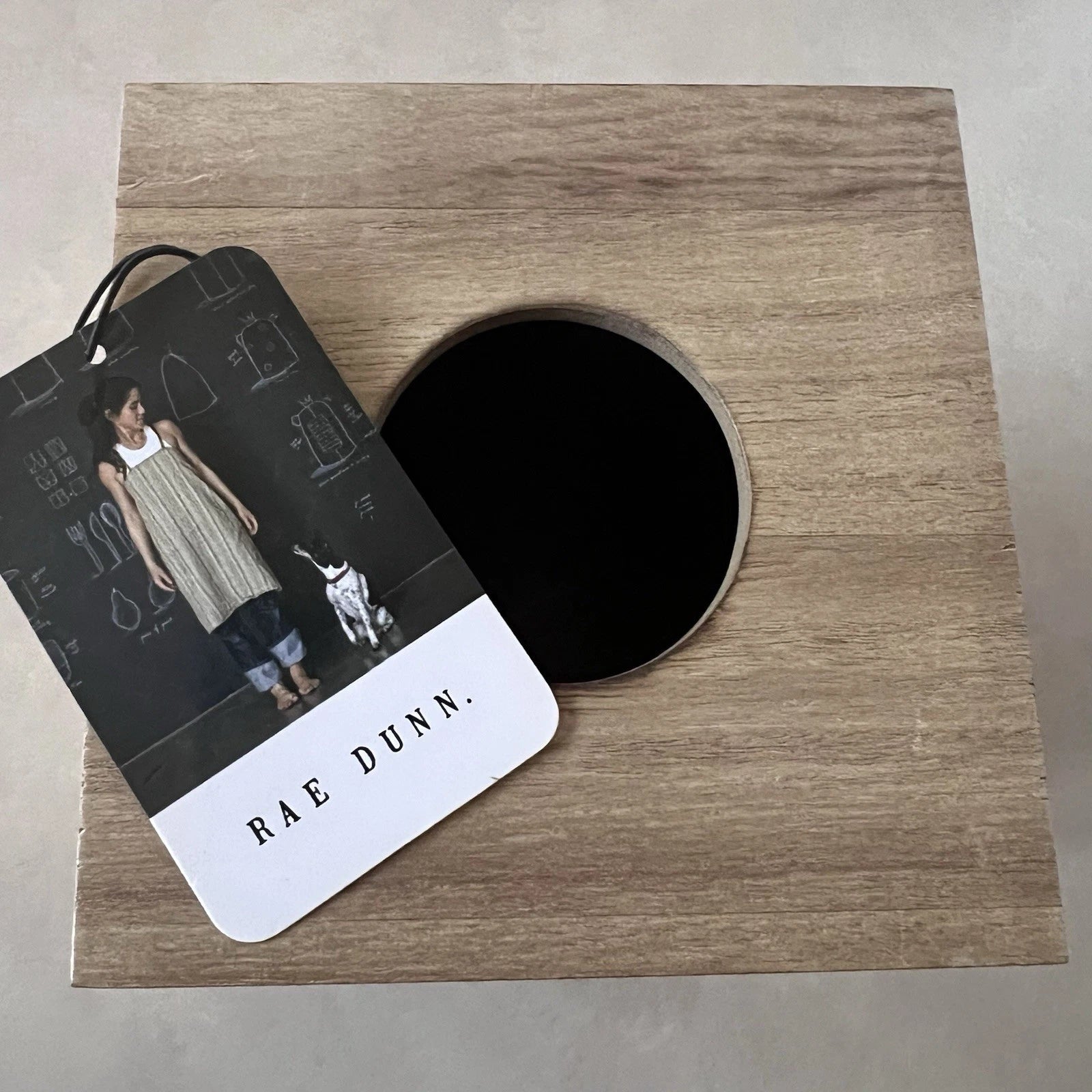 Rae Dunn "Sniff Sniff" Wooden Tissue Box Cover Holder Bath NEW | eBay