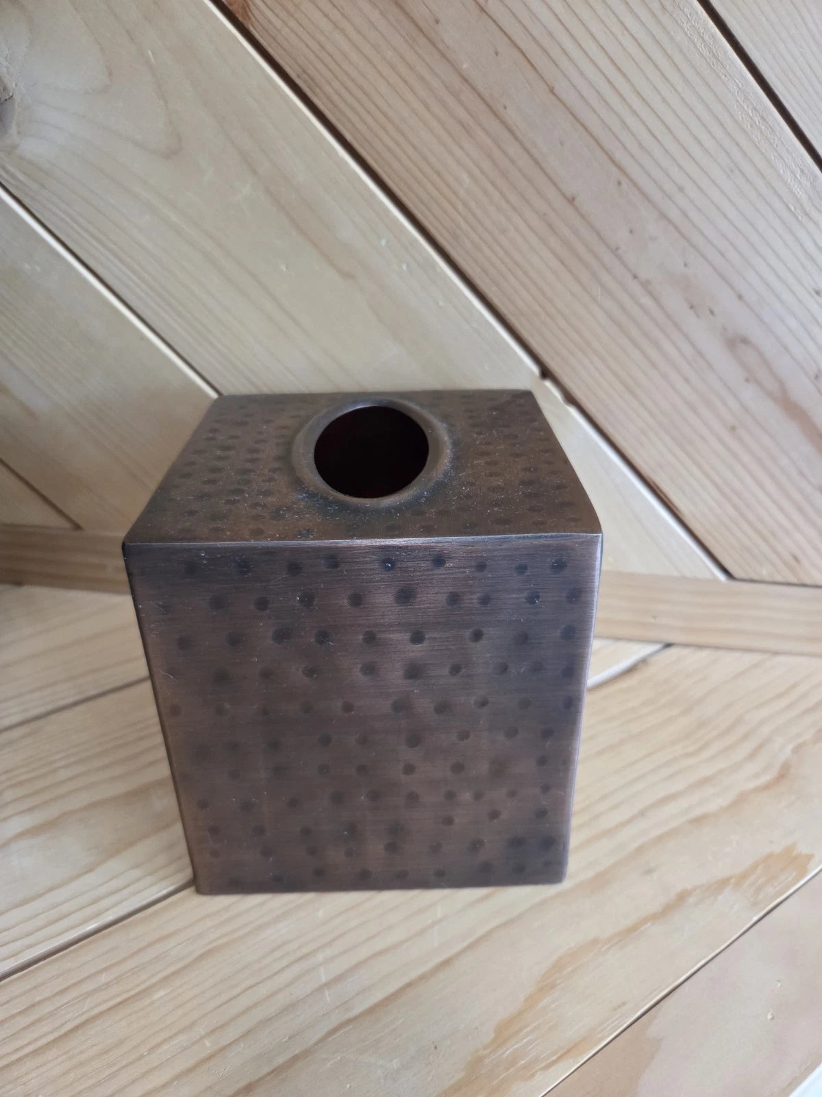 Copper Metal tissue box Holder! For Square Box~ Perfect Condition! | eBay