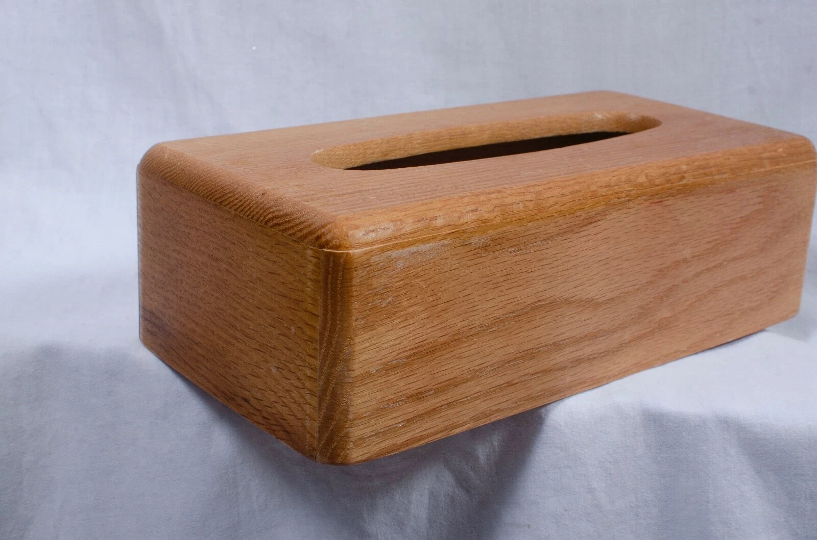 Solid Wood Oak Kleenex Tissue Box cover Notched Curved Corners 10.75"x 5.5" | eBay