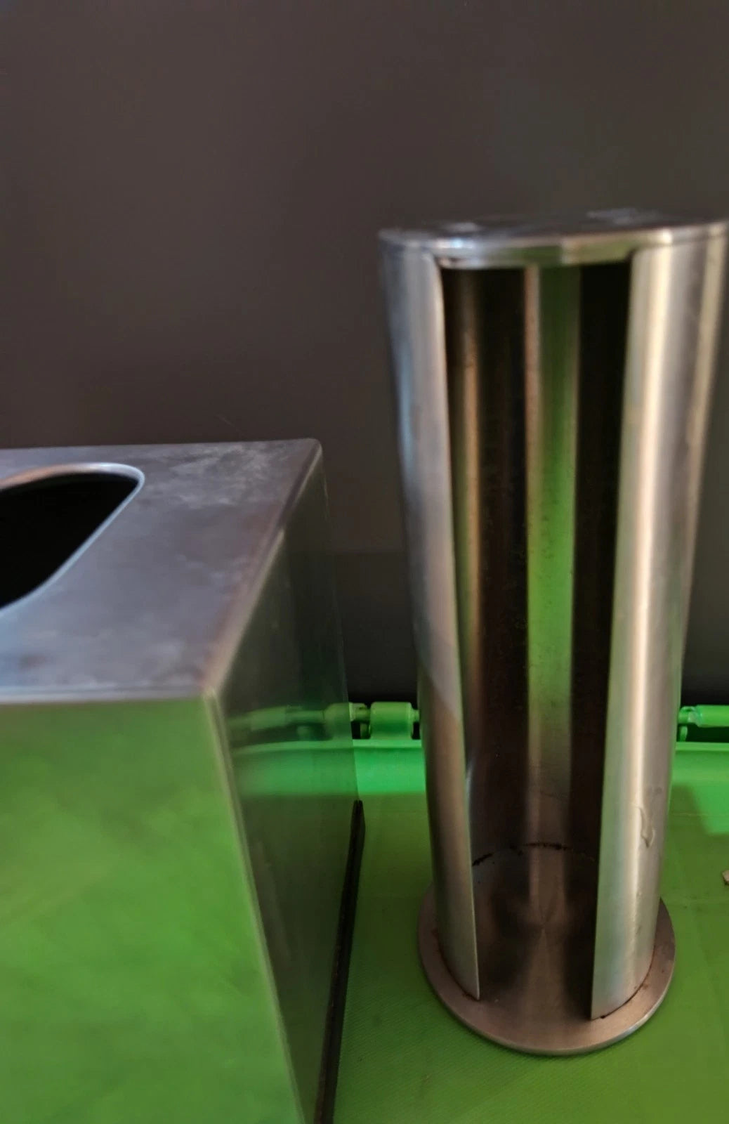 Stainless Steel Tissue box cover & Cotton pad holder w/lid Pre-Owned | eBay